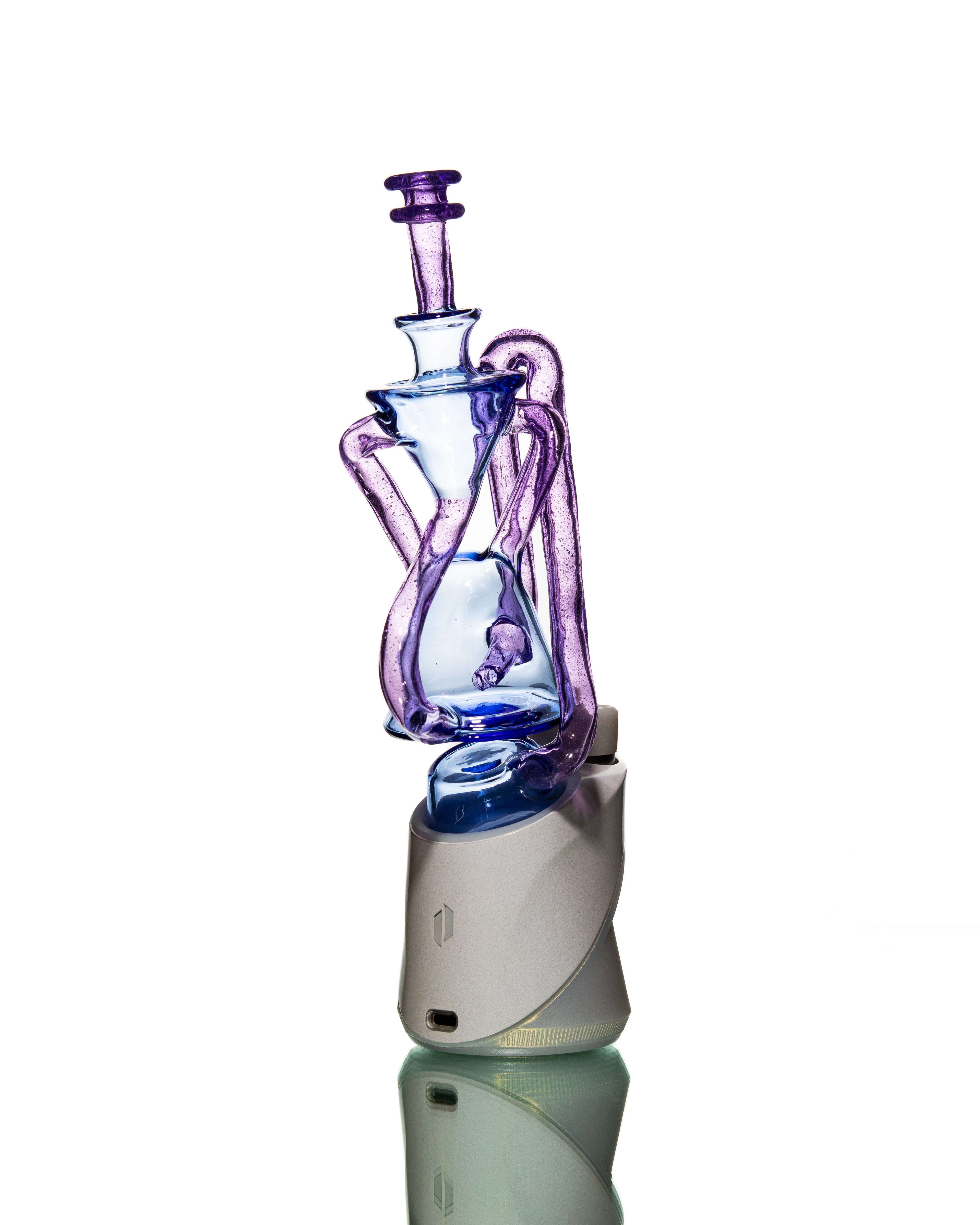 ManChild Glass - Puffco Duel Floater - Blue Dream & Purple Lollipop