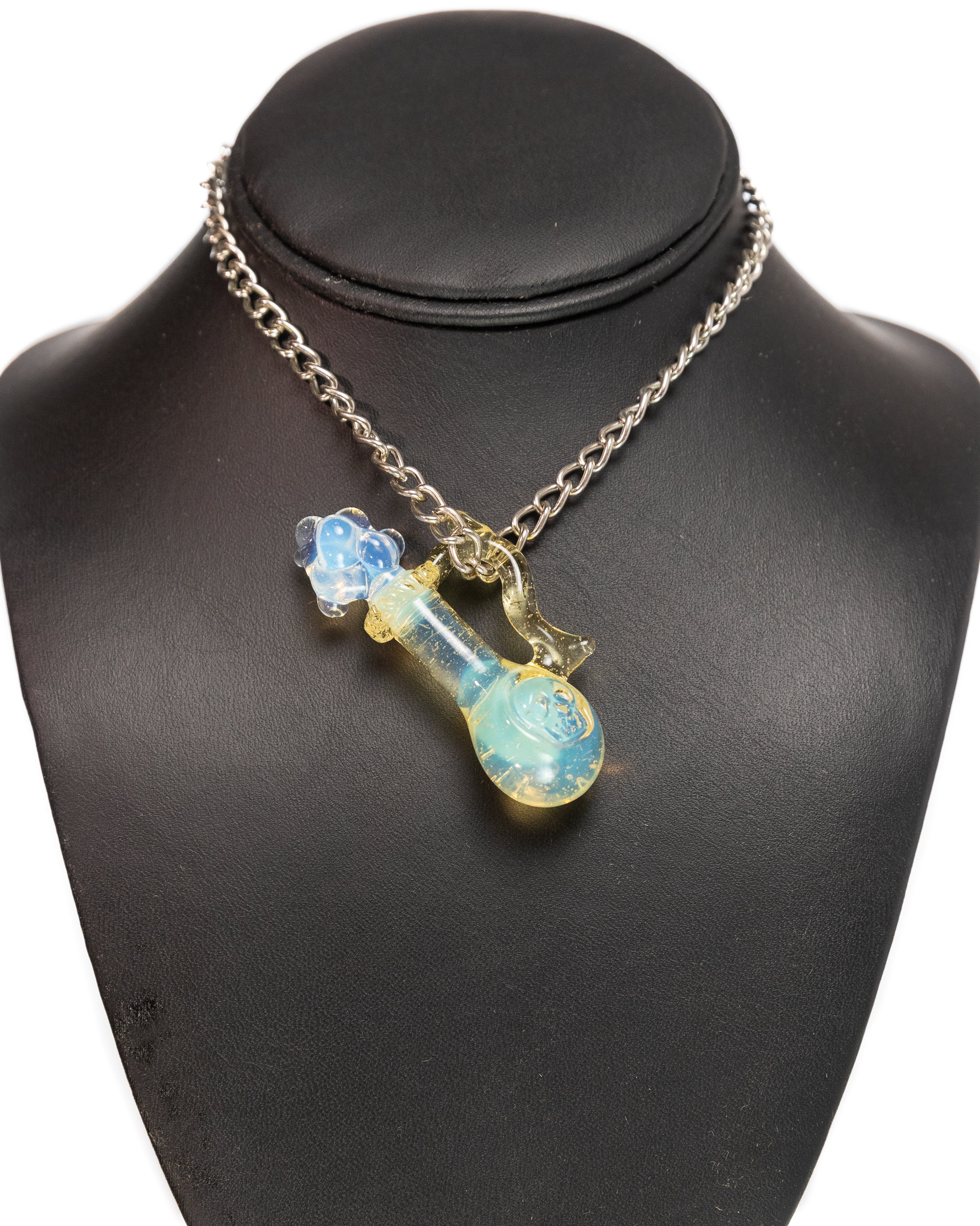 Hensley Glass - Potion Pendant - Yellow & Pink (CFL)