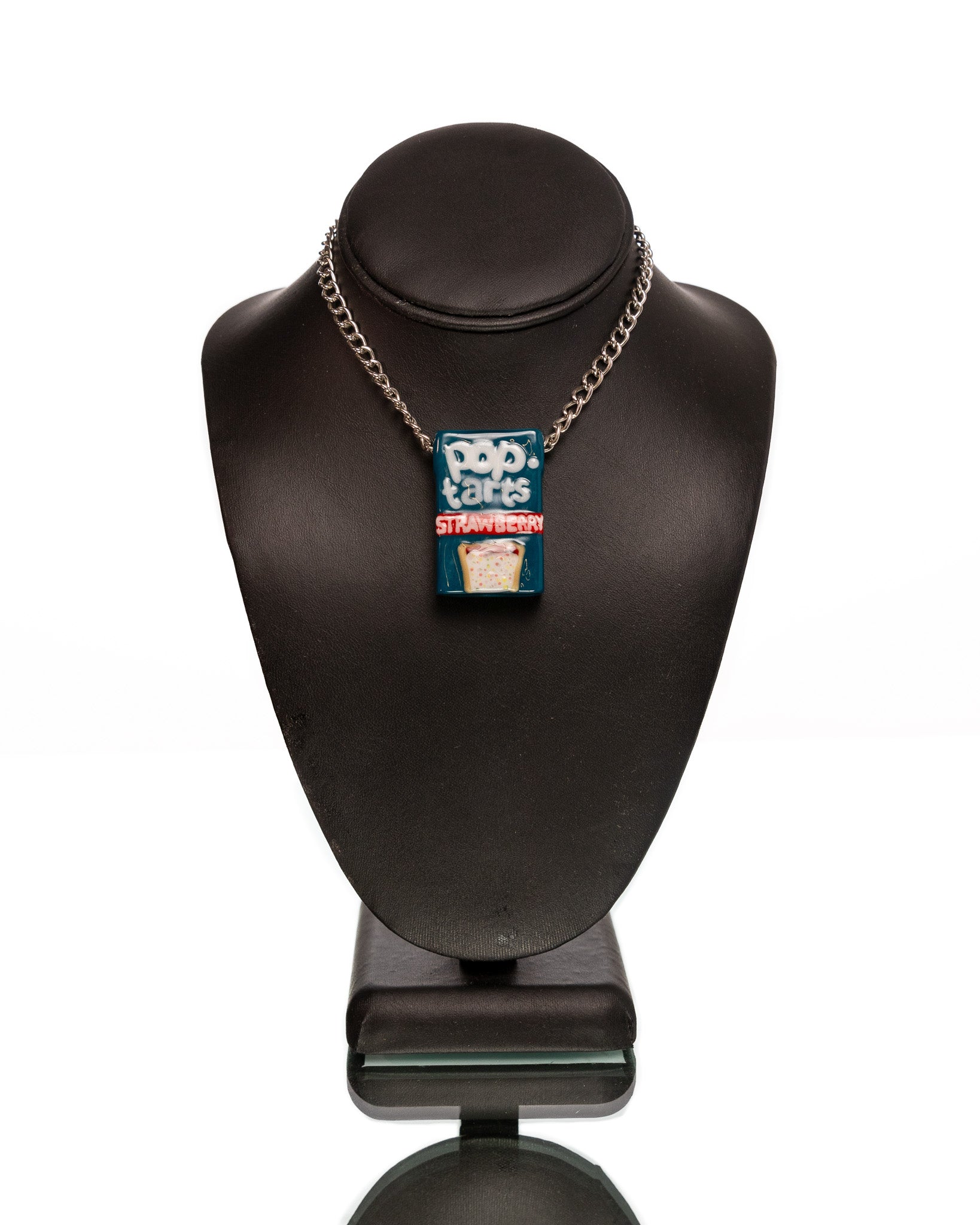 Heretic Glass - Box Pendant - Strawberry Pop Tarts