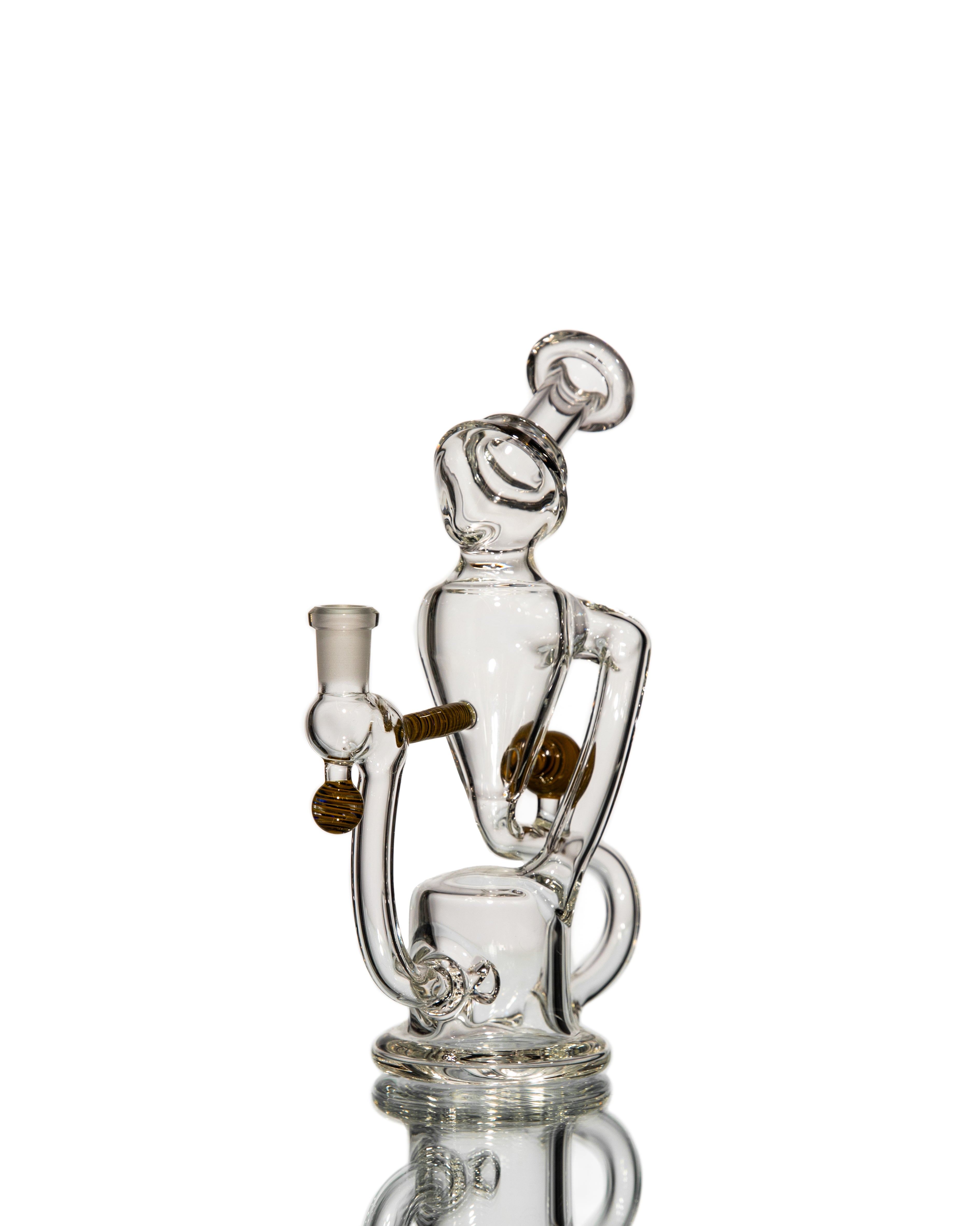 Symetrik Glass - Single Uptake Recycler (Black and Yellow)