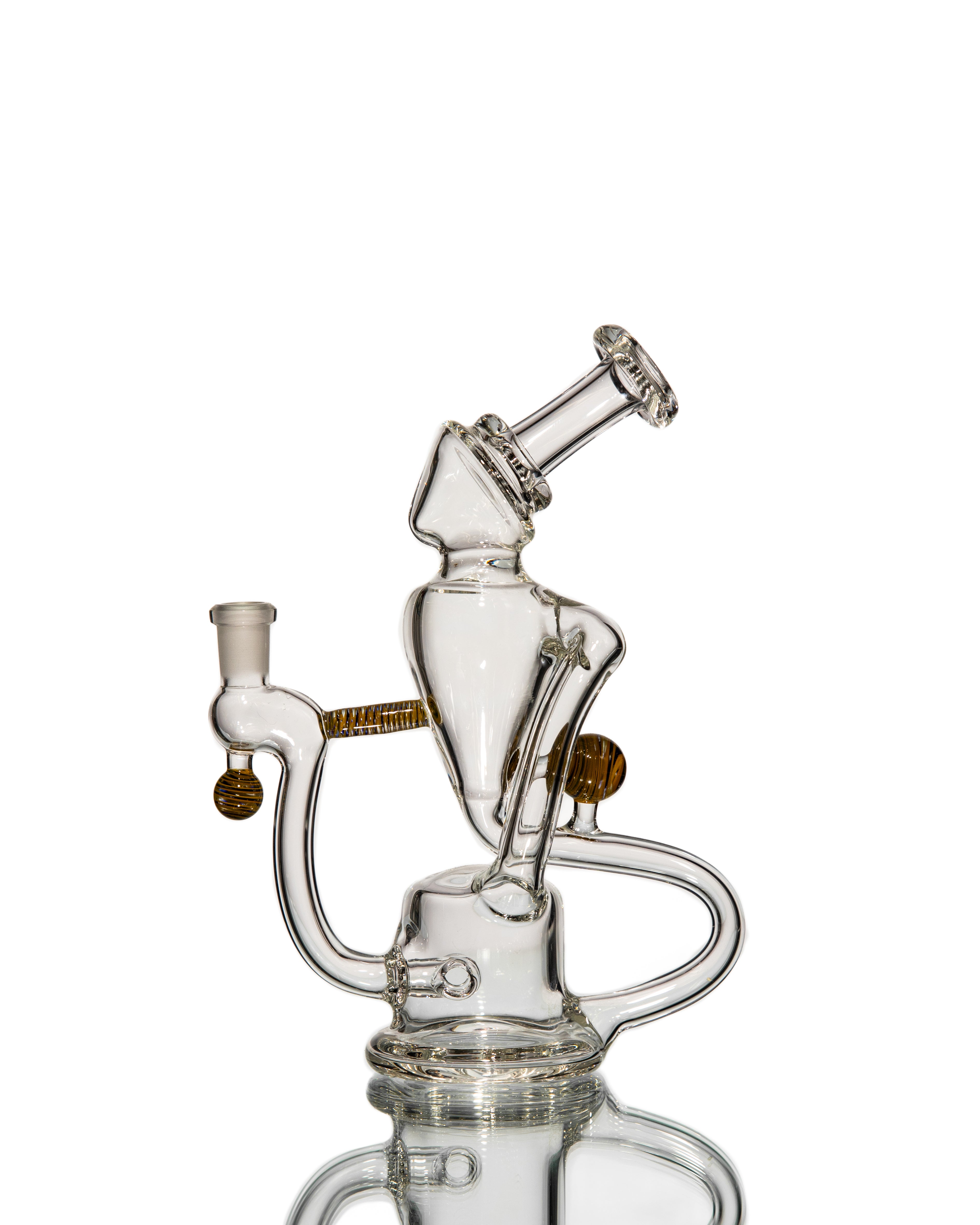Symetrik Glass - Single Uptake Recycler (Black and Yellow)