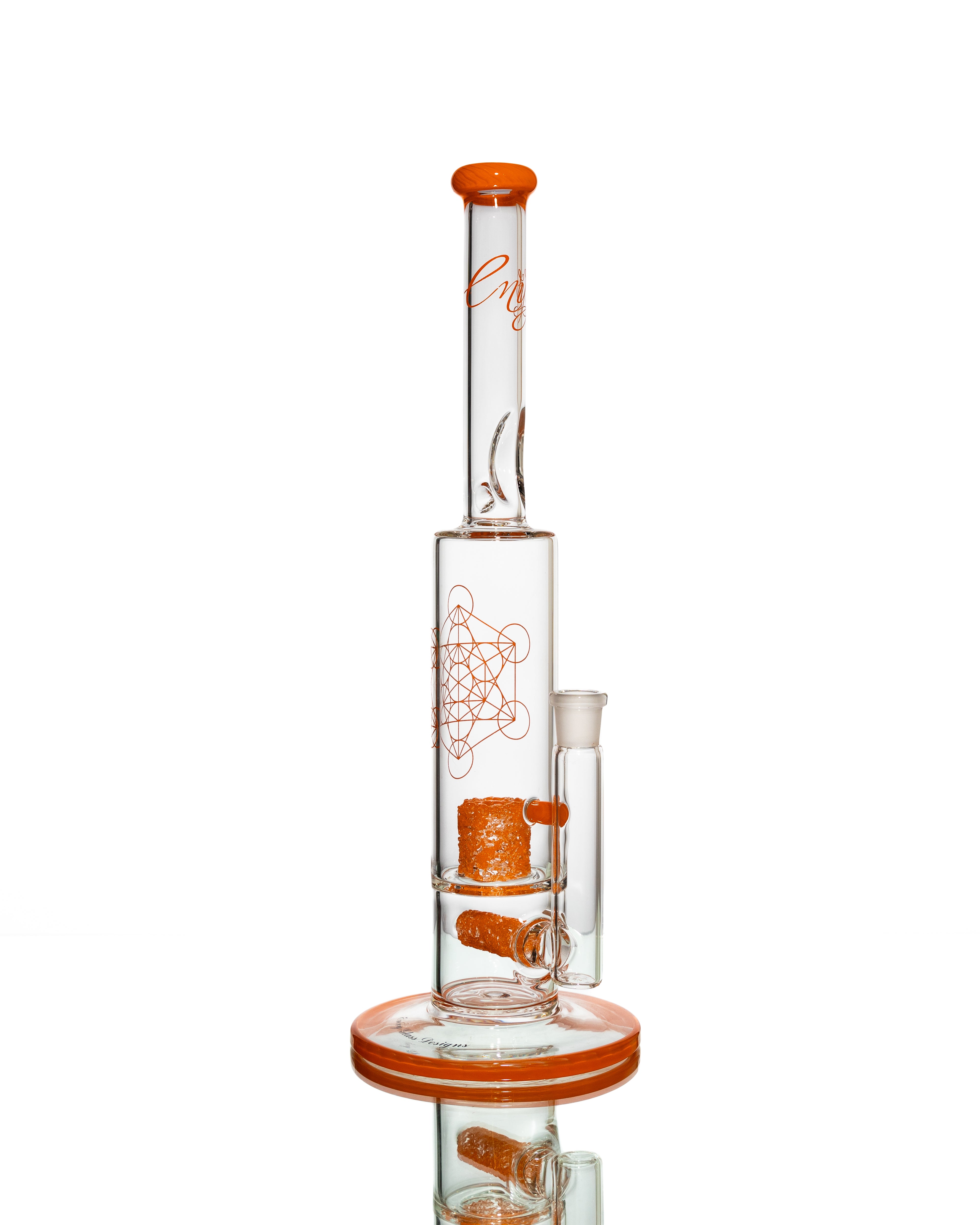 Envy Glass - 422 "Orange Pop-Rocks"