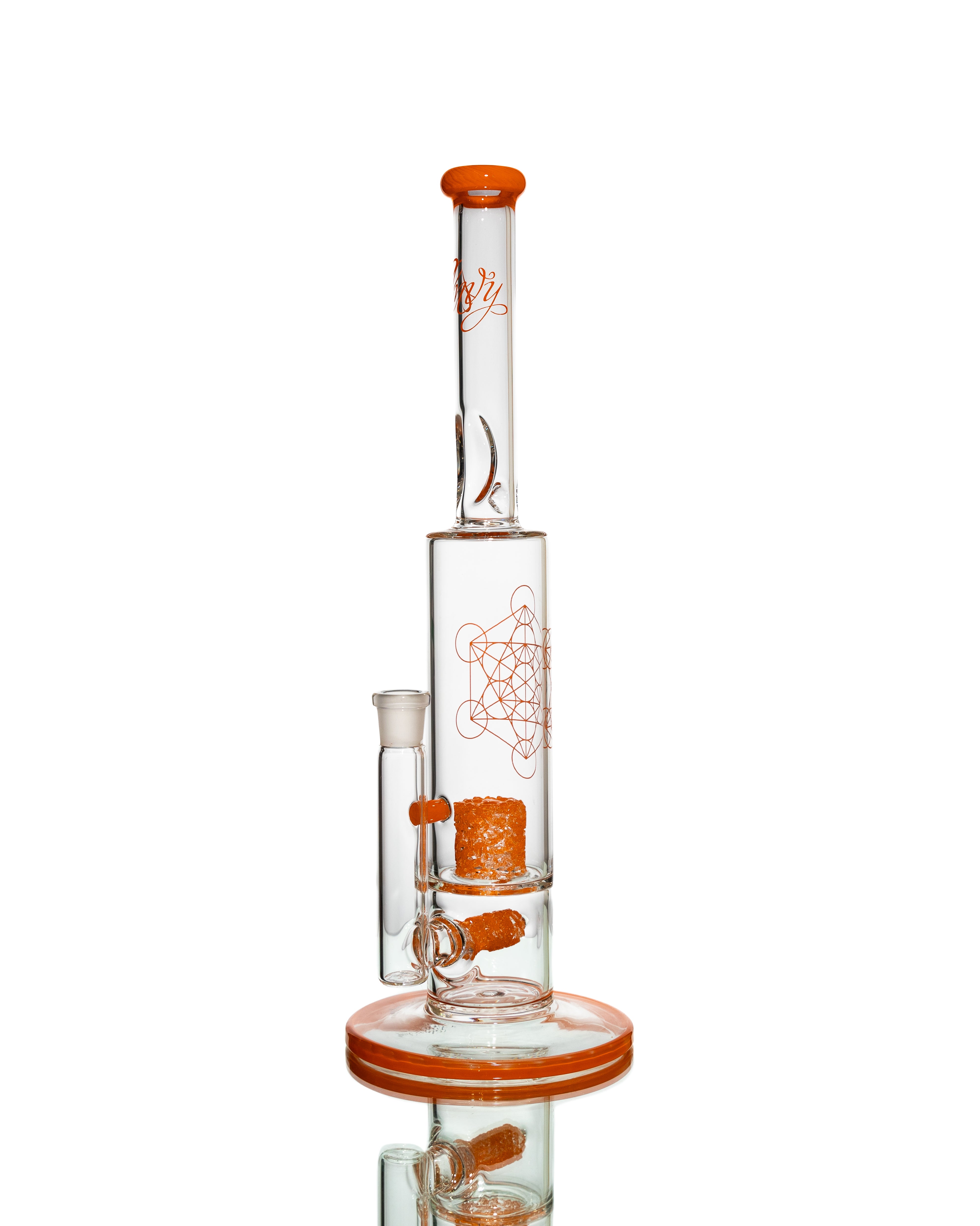 Envy Glass - 422 "Orange Pop-Rocks"