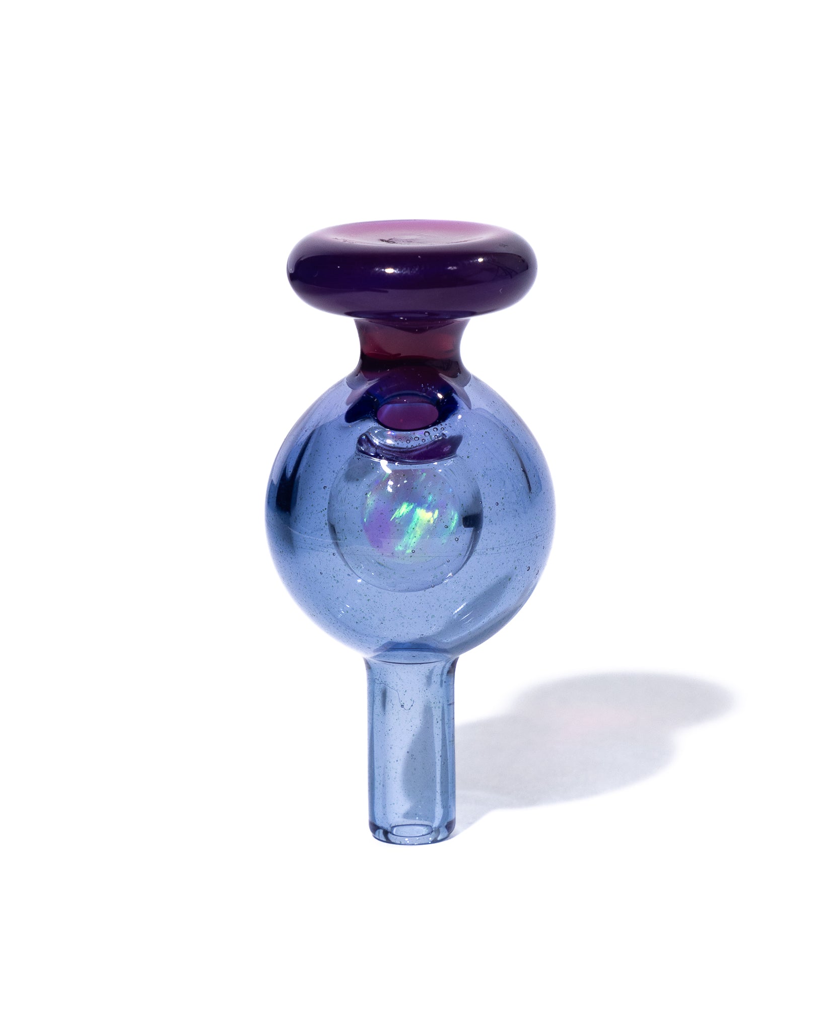 Soup Glass - 6mm Bubble Cap - Dark Blue / Purple