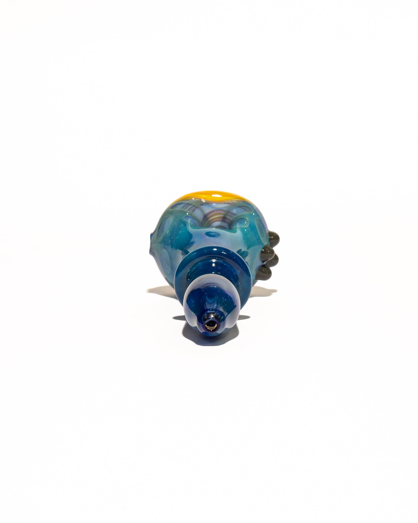 Waynes Glass - Blue Spoons with Spiral