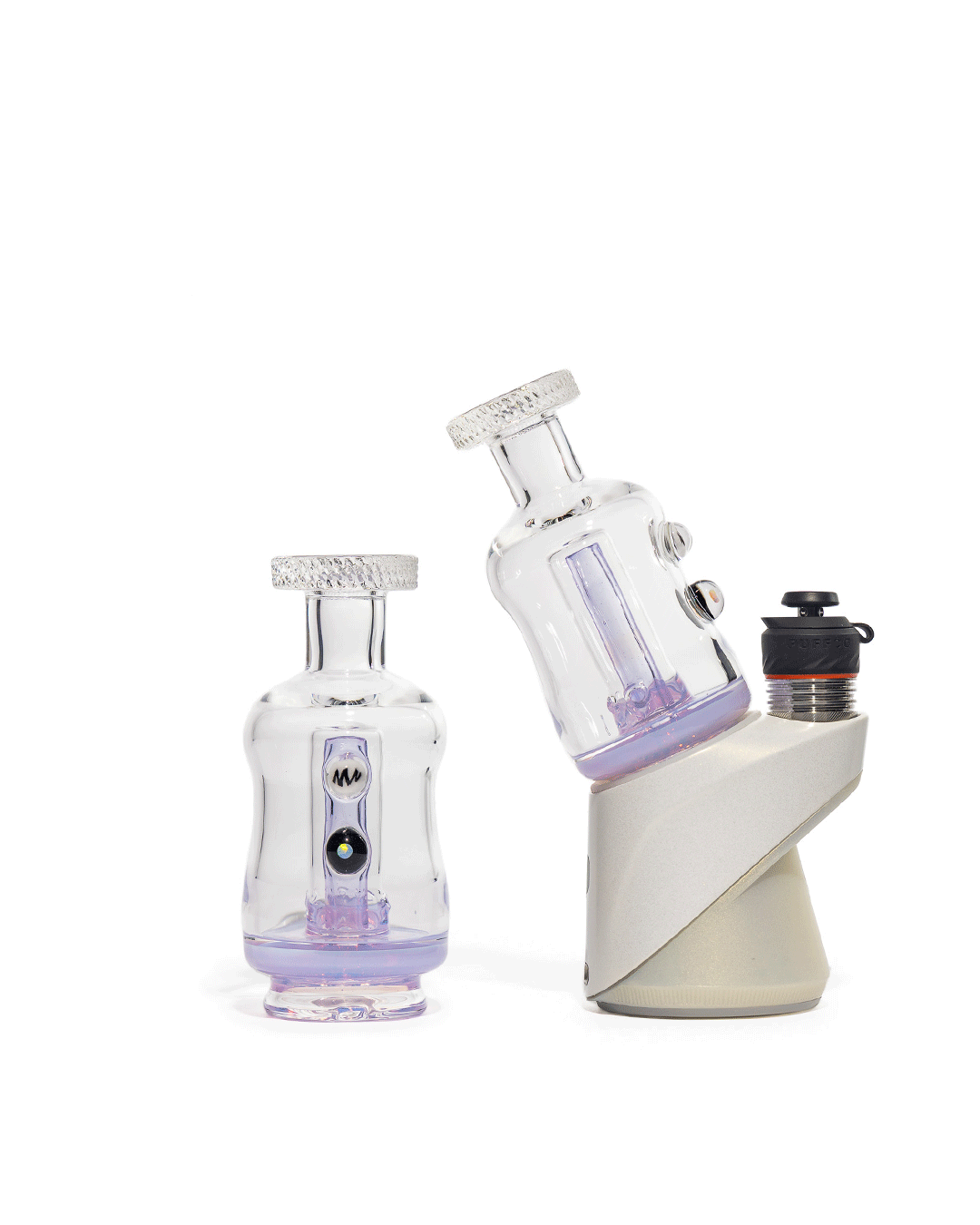 Mac White Glass - Puffco Bubbler Attachment - Lucid (CFL)