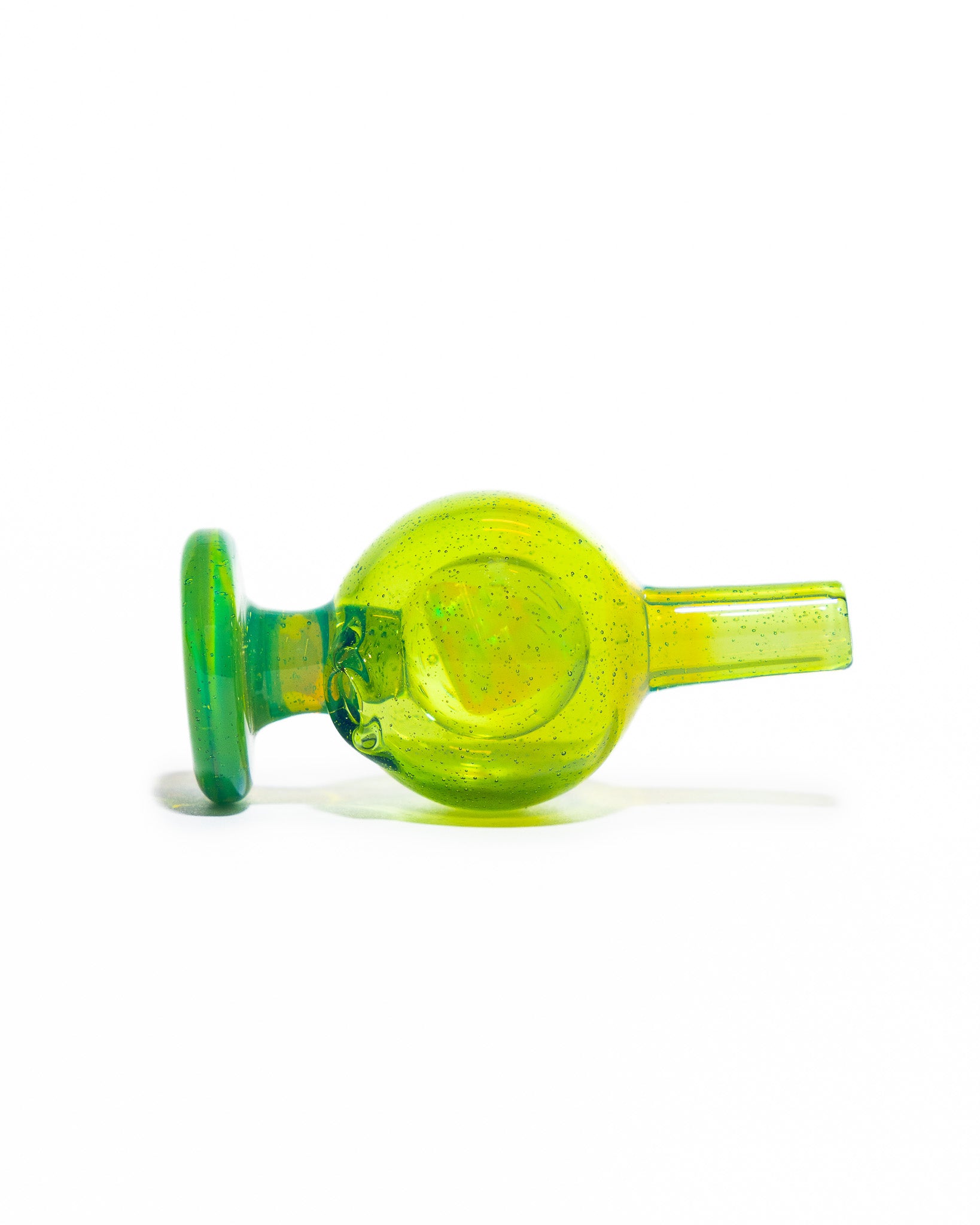 Soup Glass - 6mm Bubble Cap - Aqua Green