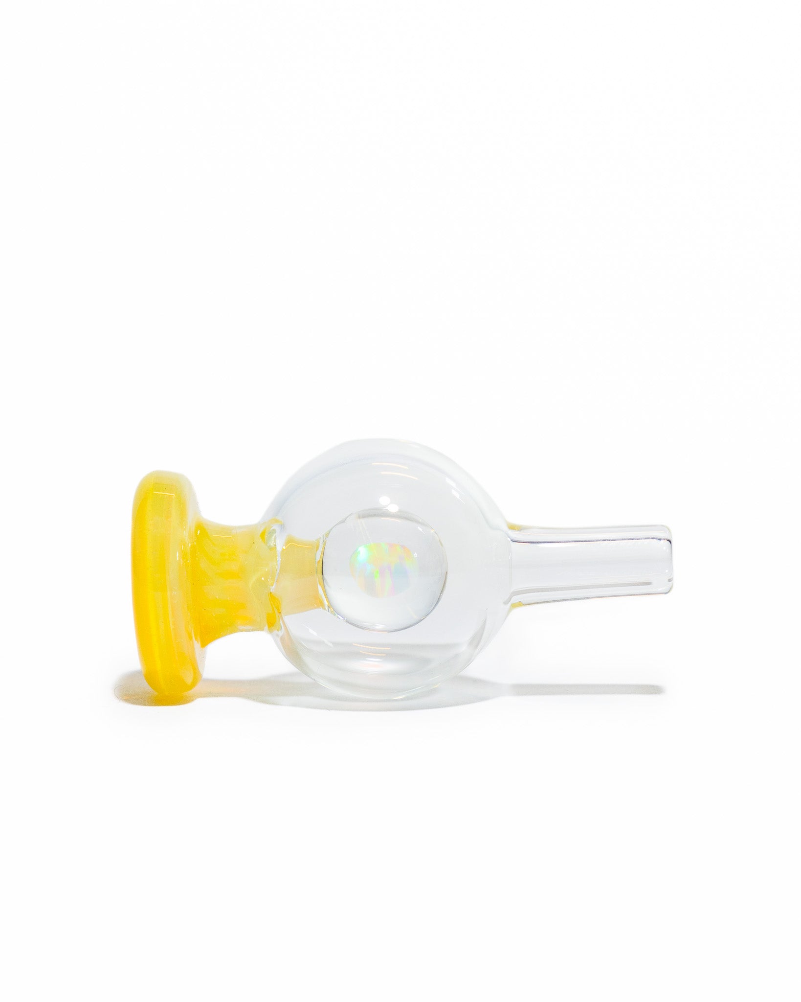 Soup Glass - 6mm Bubble Cap - Yellow/Clear