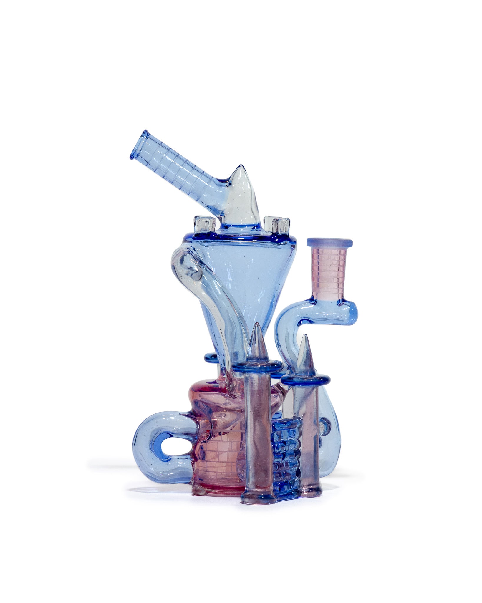 Jebb Glass - Medium Klein Castle Recycler - Voodoo x Blue Dream (CFL) 1/1