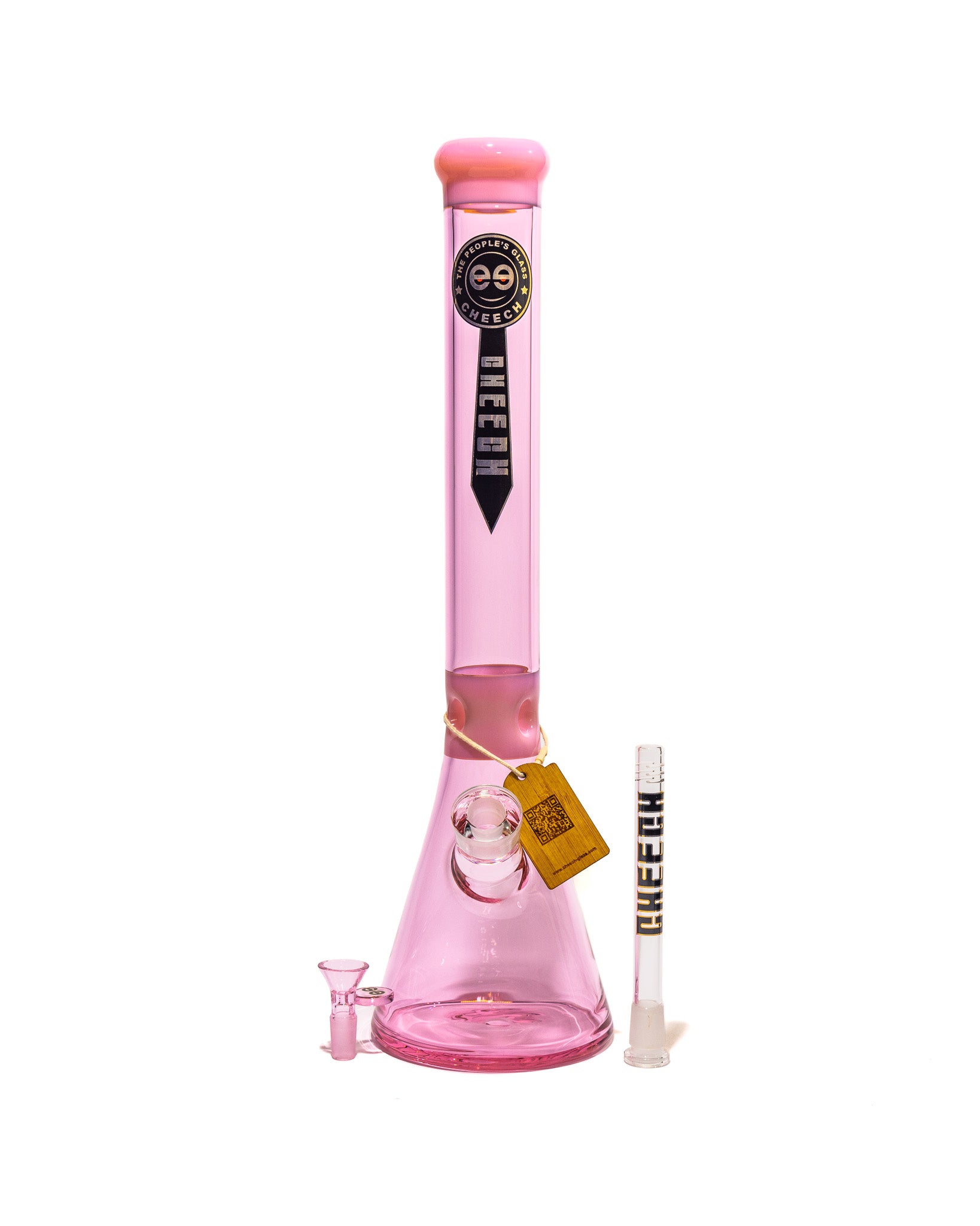 Cheech Glass - 18" Full Color Beaker (Pink)