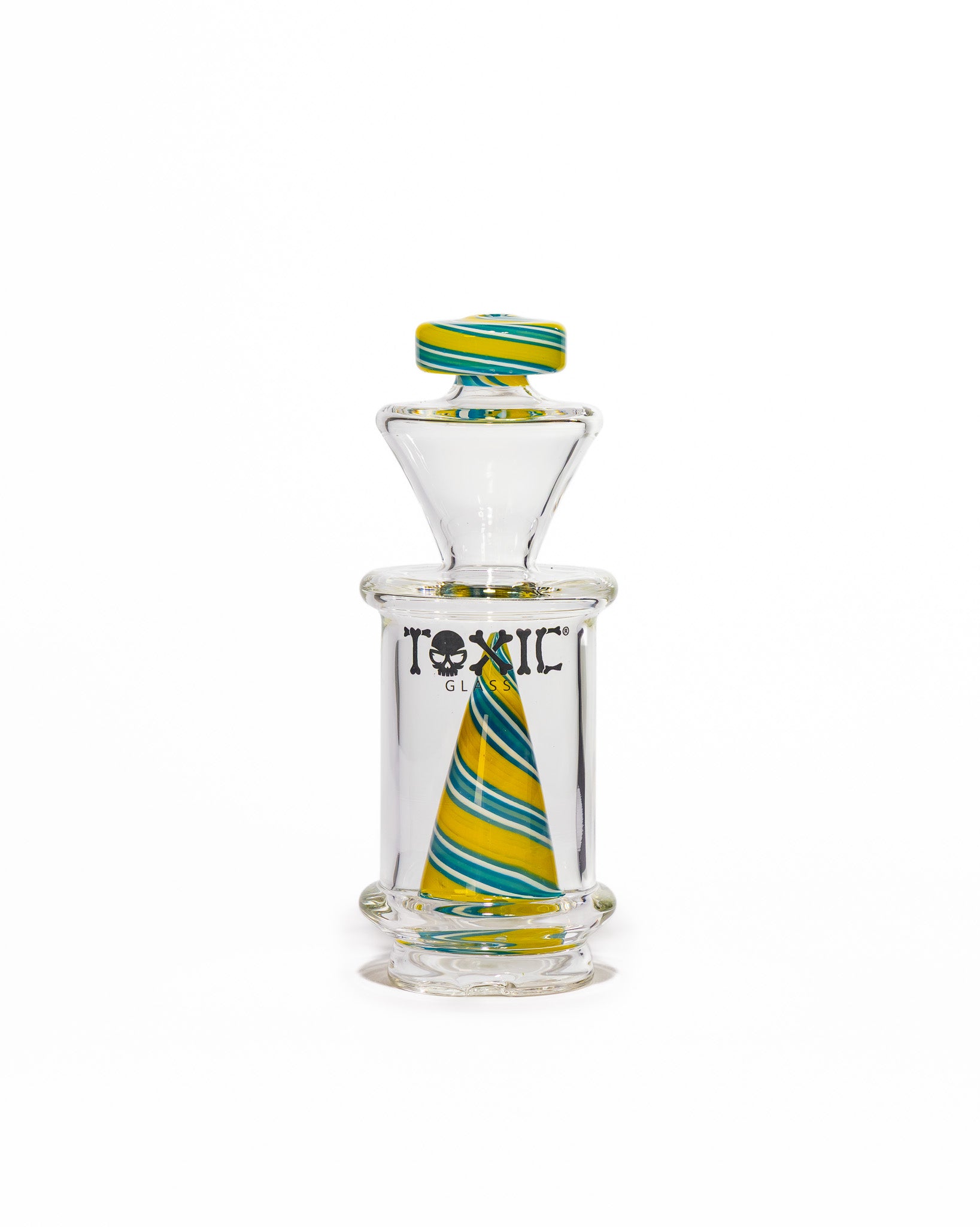 Toxic Glass - Puffco Attachment - Color Twist Cone