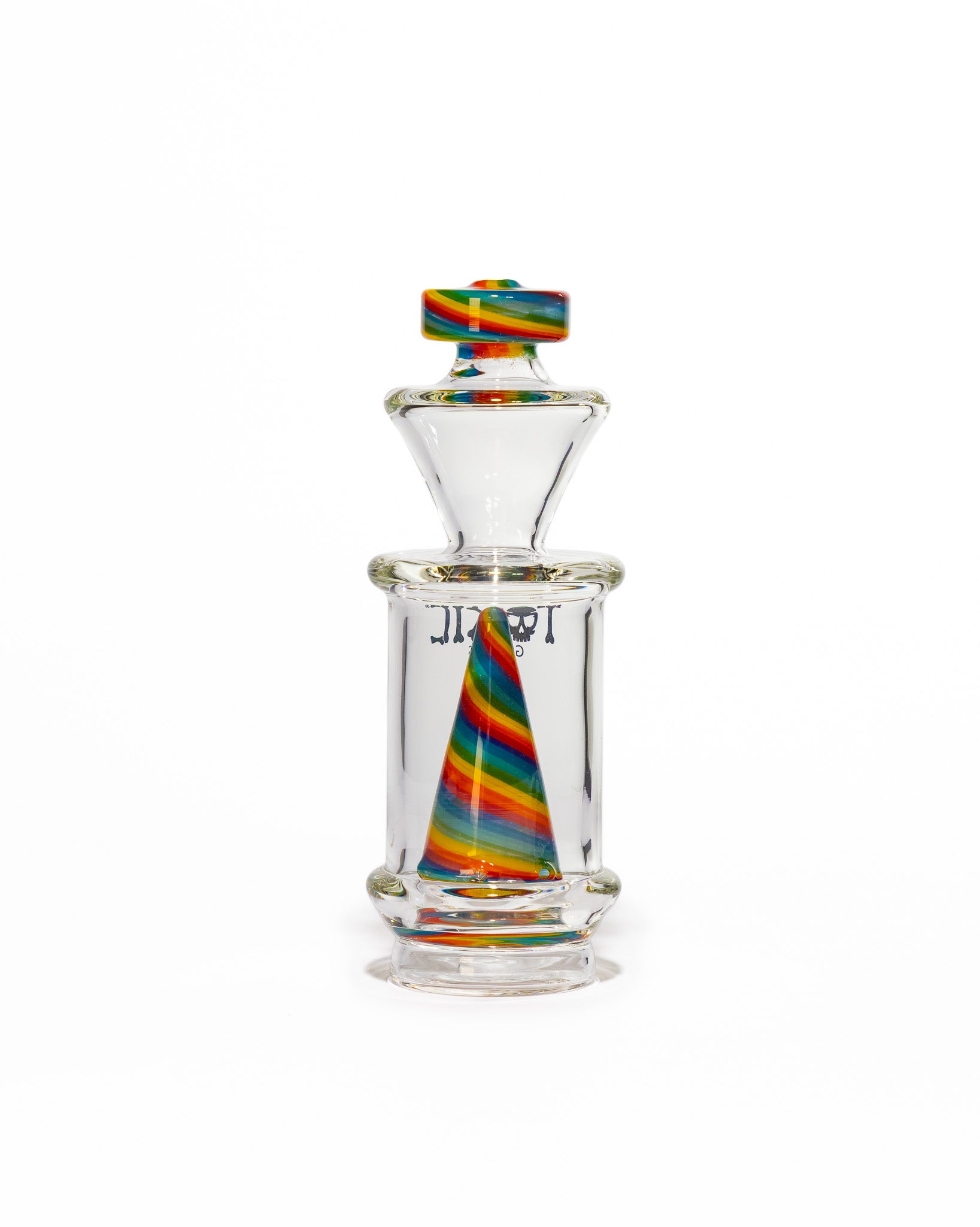 Toxic Glass - Puffco Attachment - Color Twist Cone