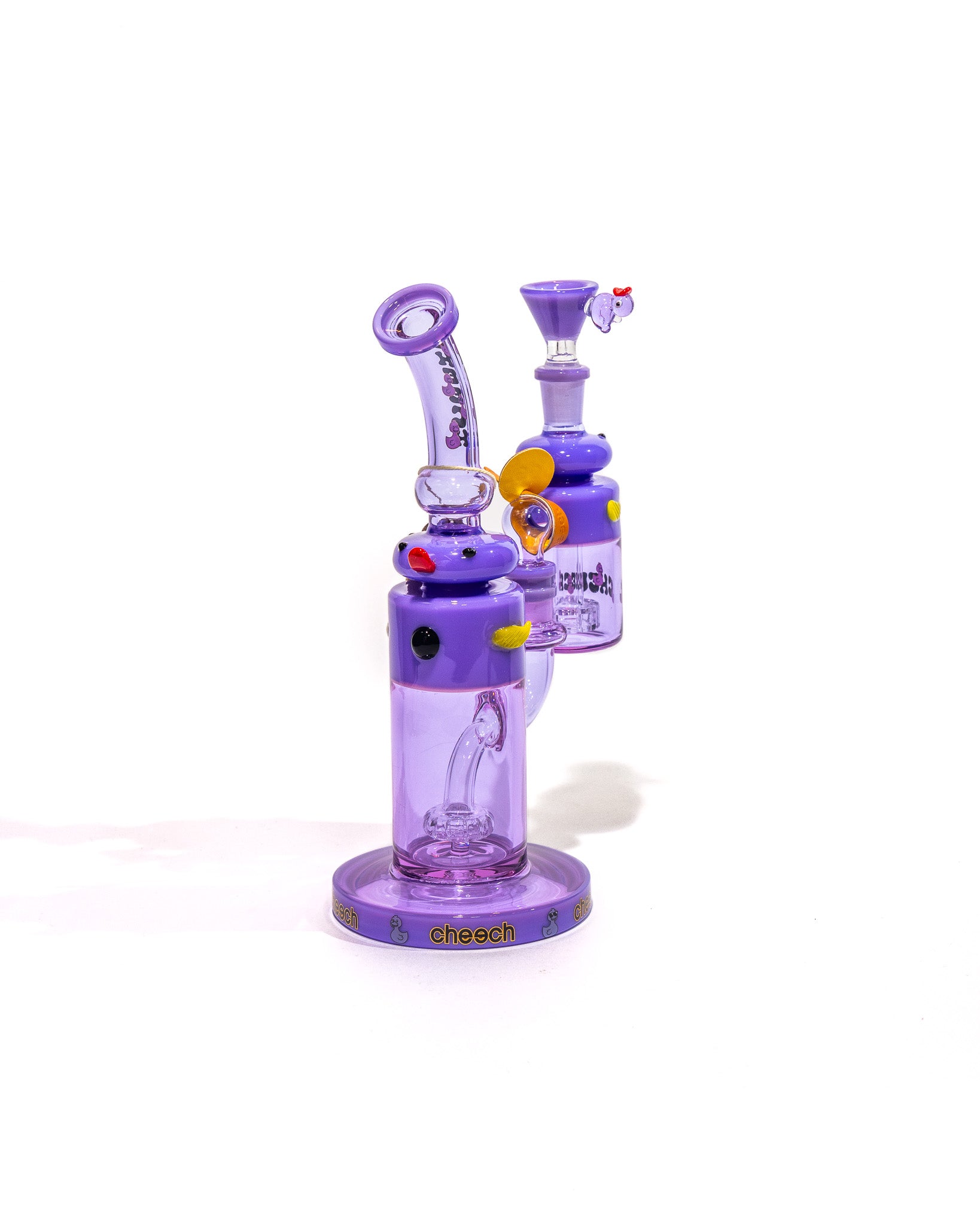 Cheech Glass - Duck Bong w/ Matching Ash Catcher (Purple)