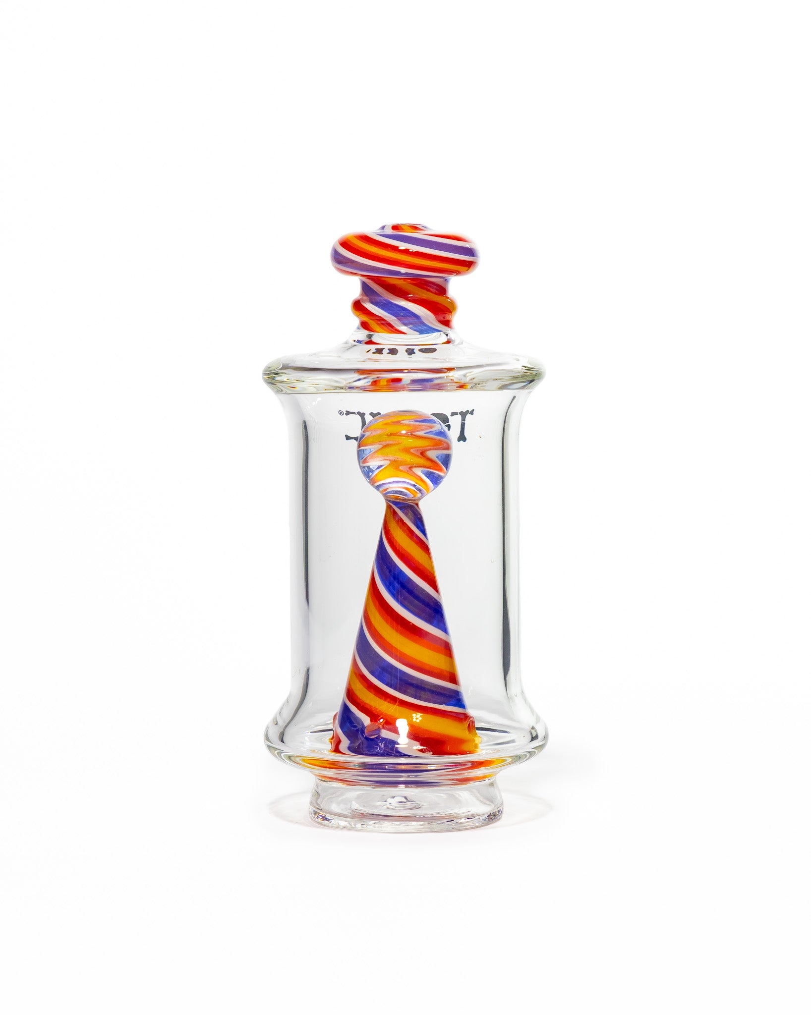 Toxic Glass - Puffco Attachment - Candyland Twist Cone