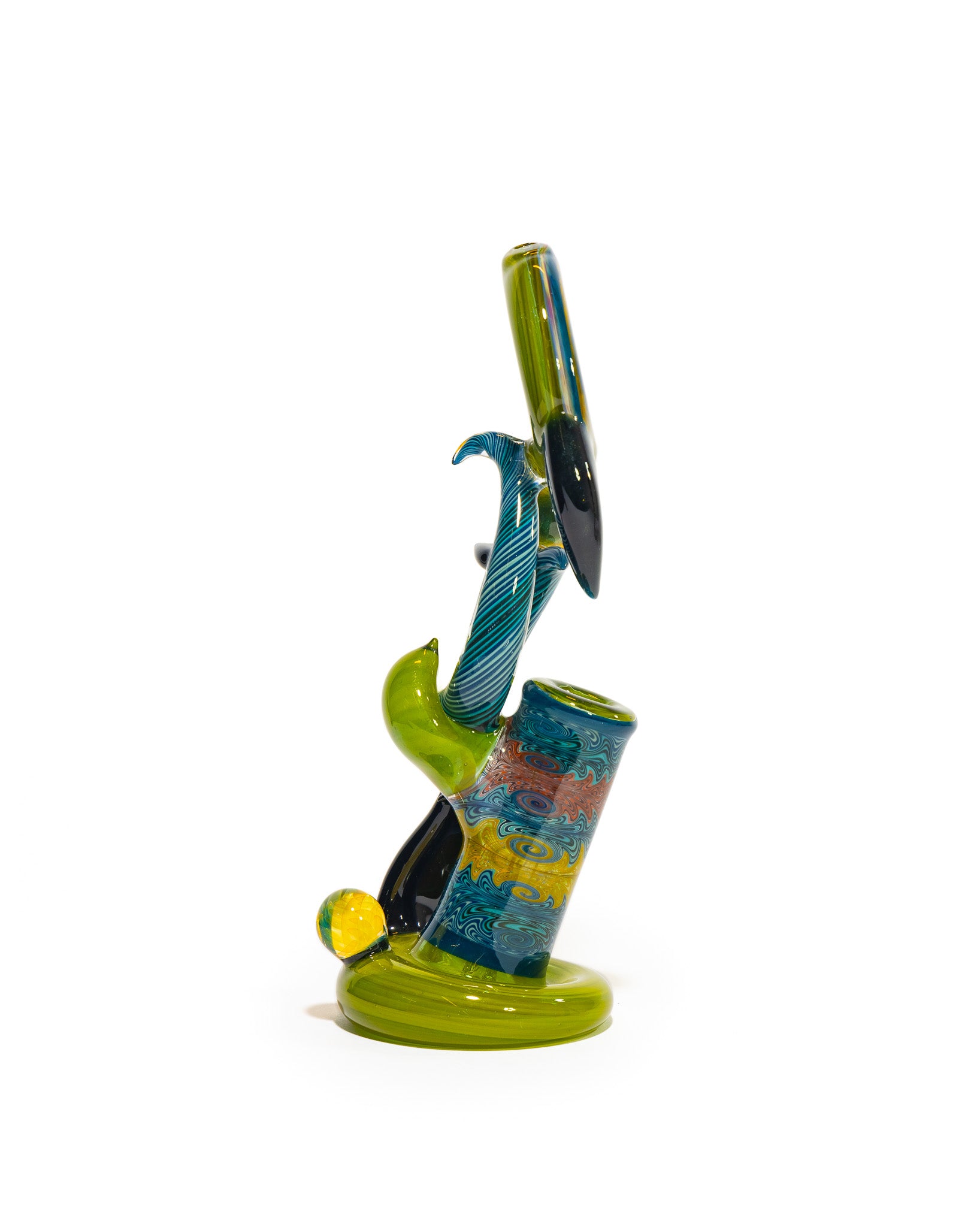 Portal Glass - Dewar - Green, Blue & Yellow