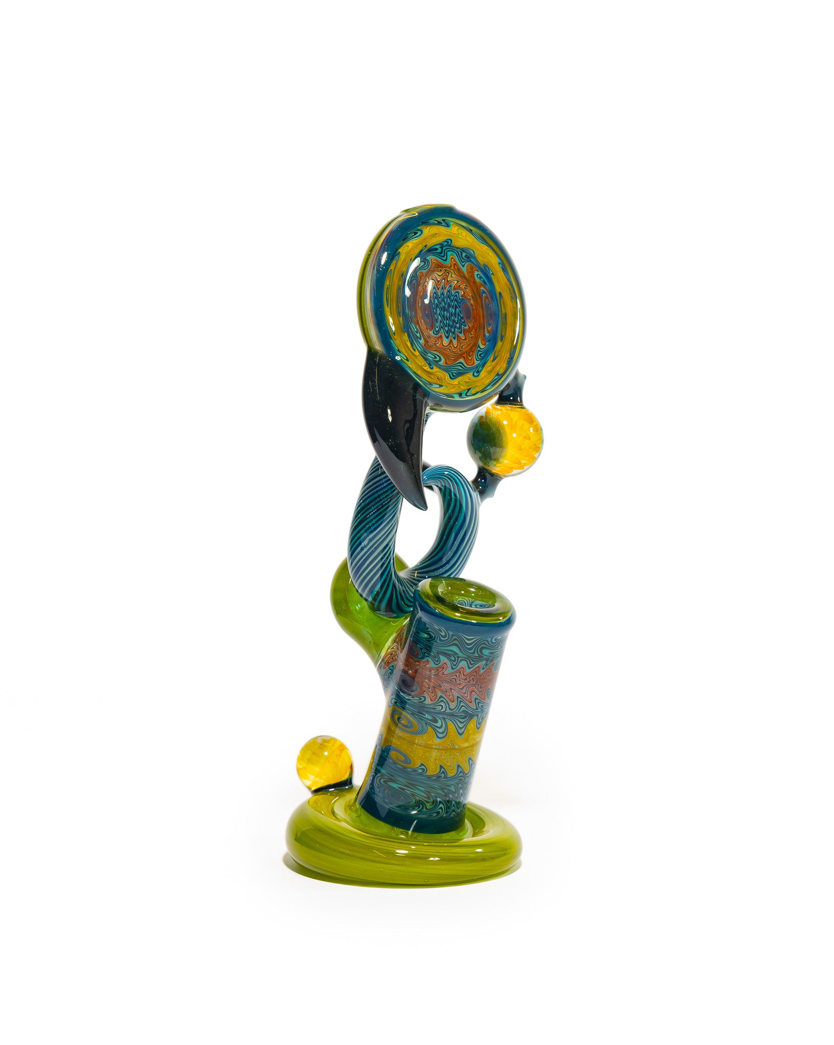 Portal Glass - Dewar - Green, Blue & Yellow