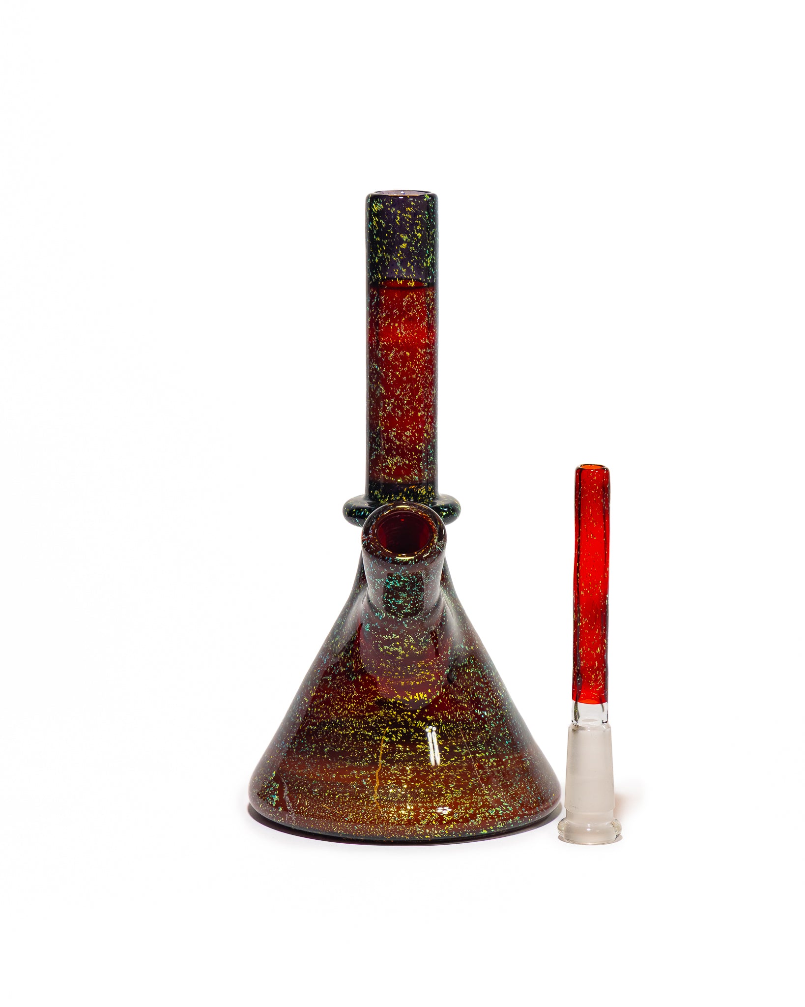 W.C. Stearns - Beaker Jammer - Red & Gold Shimmer