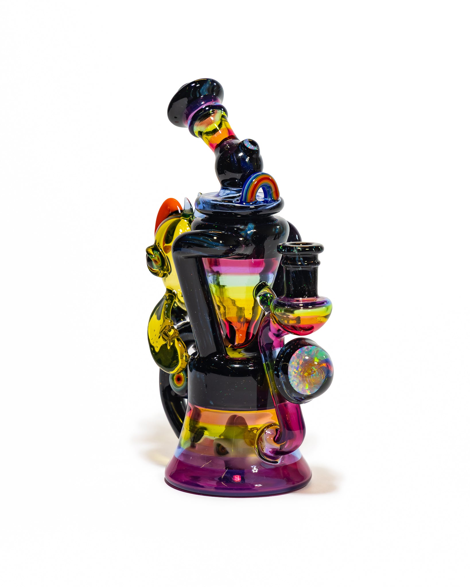 Big Z x RJ Glass - Collab Rainbow Toucan Recycler