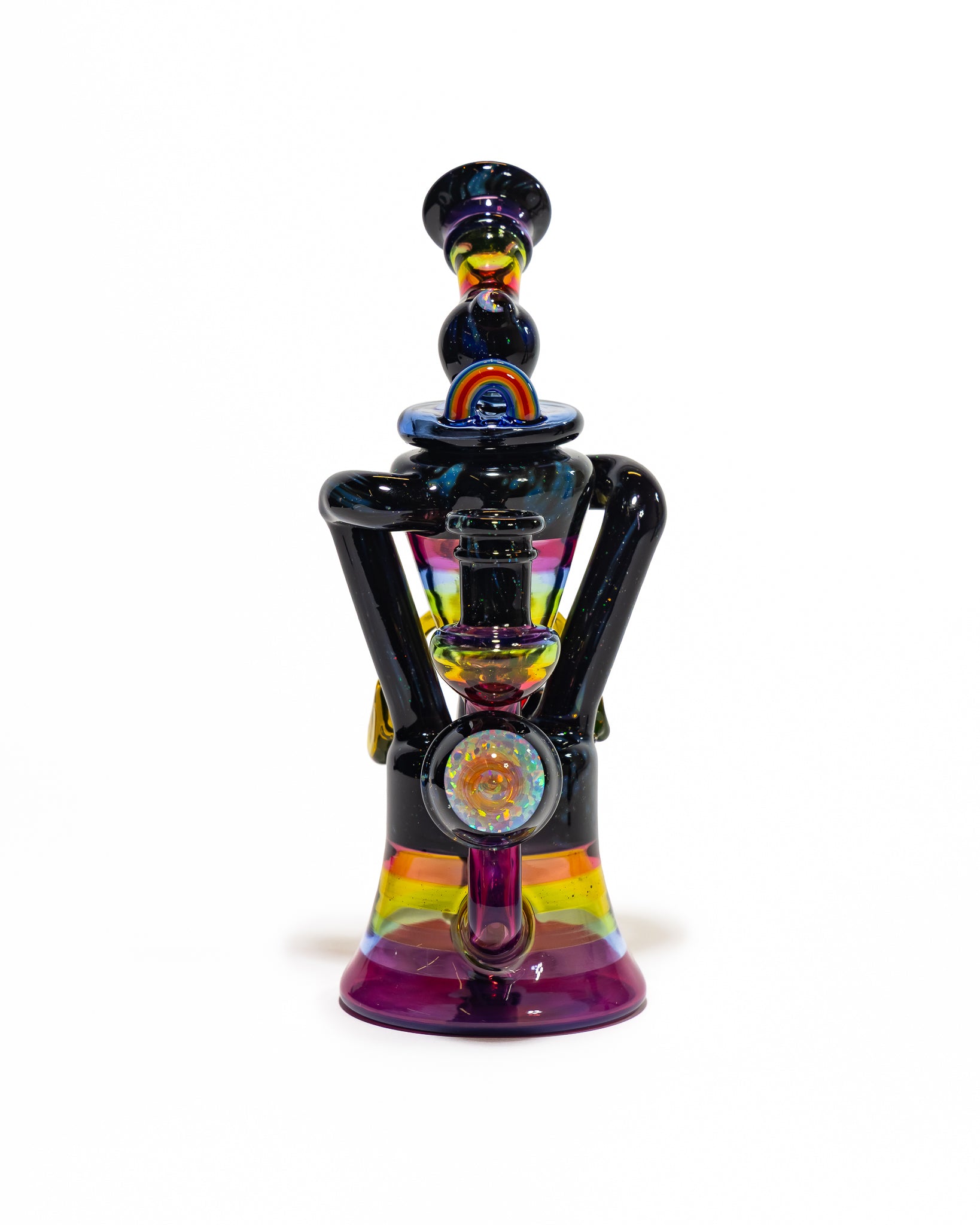 Big Z x RJ Glass - Collab Rainbow Toucan Recycler