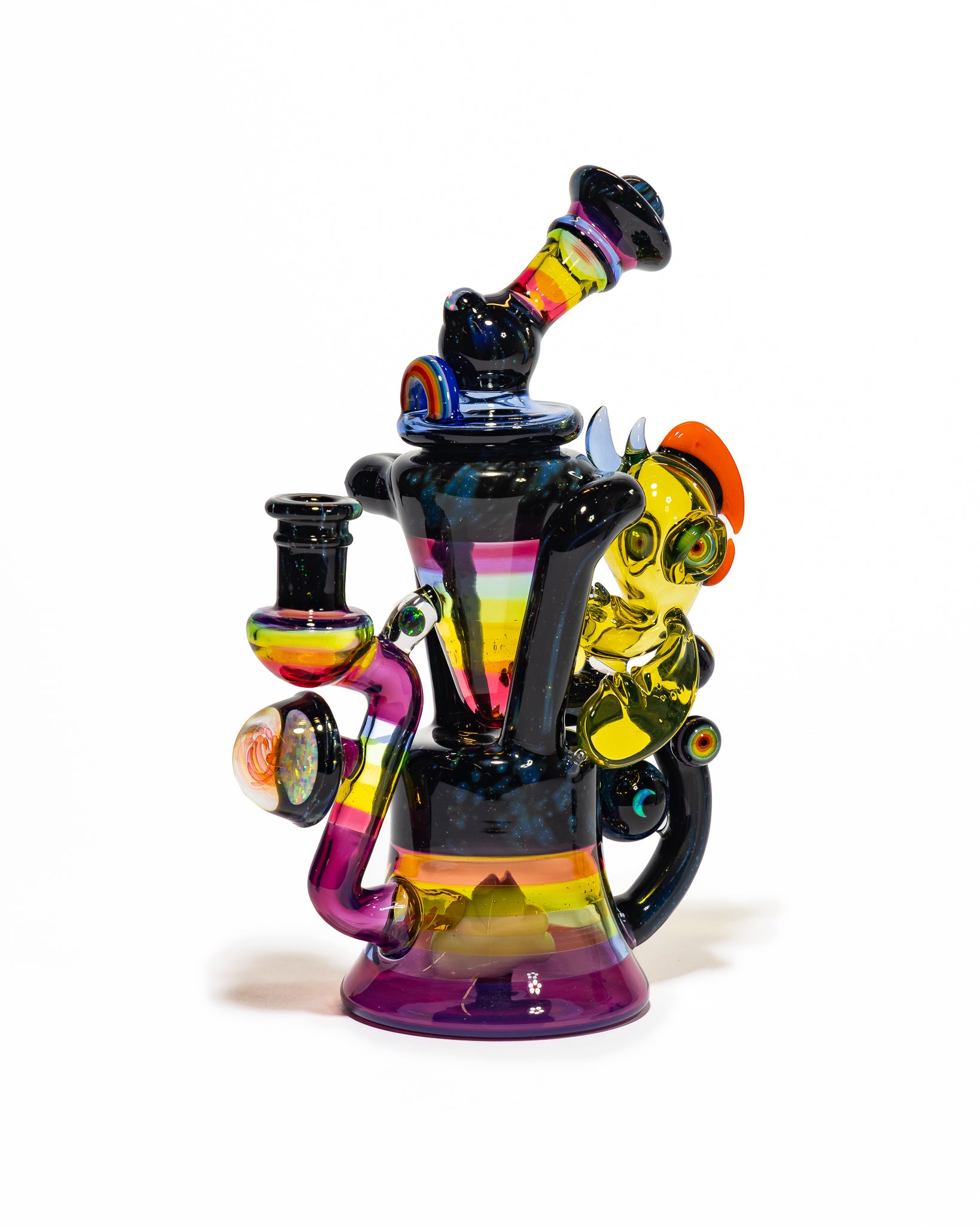 Big Z x RJ Glass - Collab Rainbow Toucan Recycler