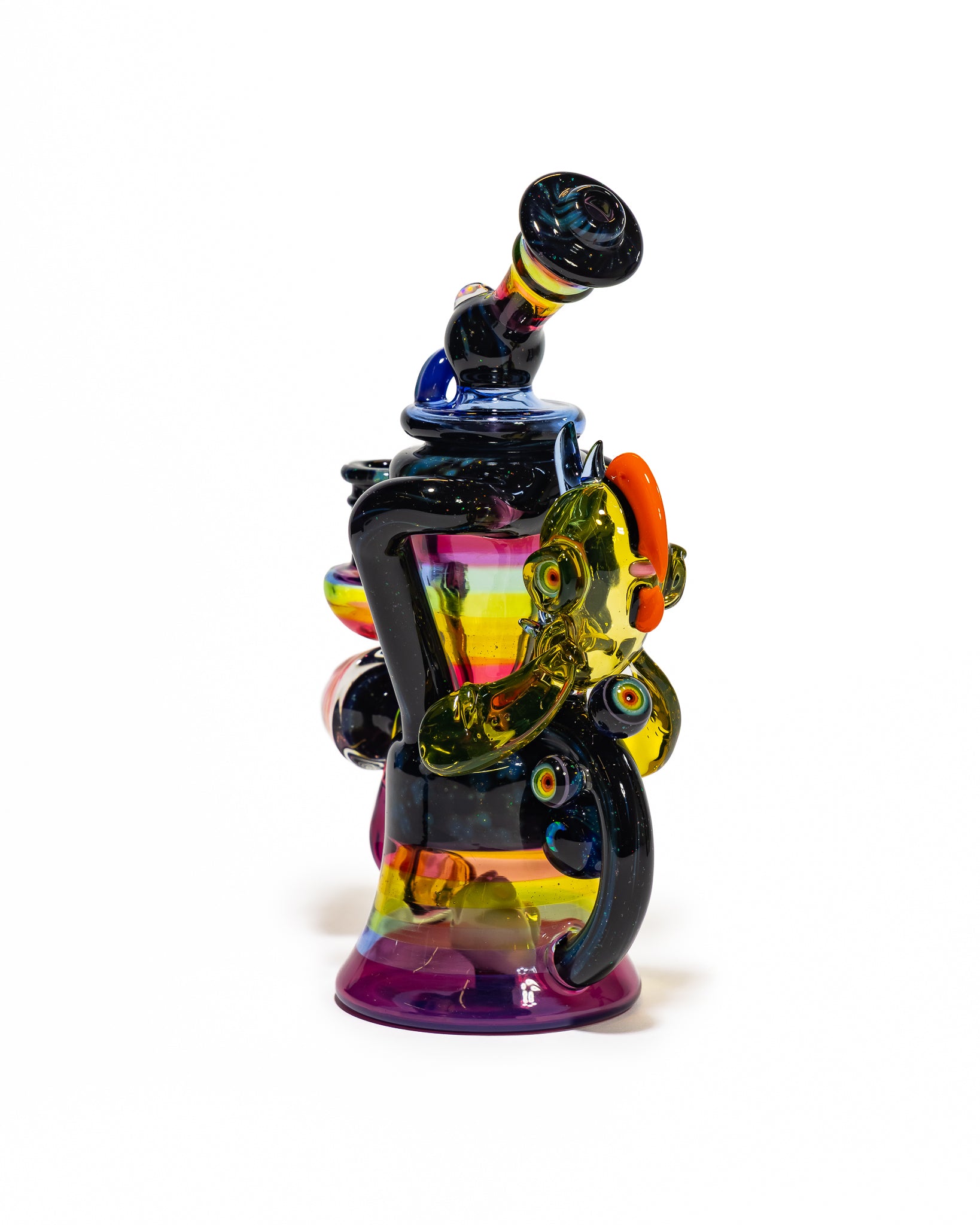 Big Z x RJ Glass - Collab Rainbow Toucan Recycler