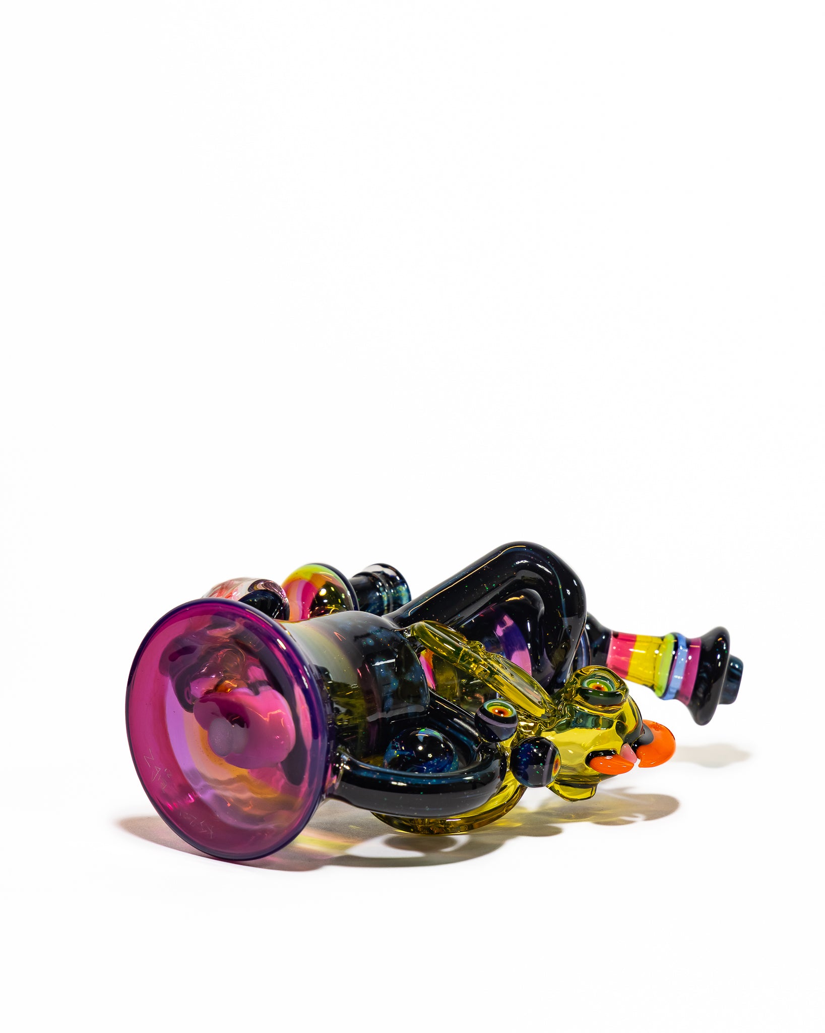 Big Z x RJ Glass - Collab Rainbow Toucan Recycler