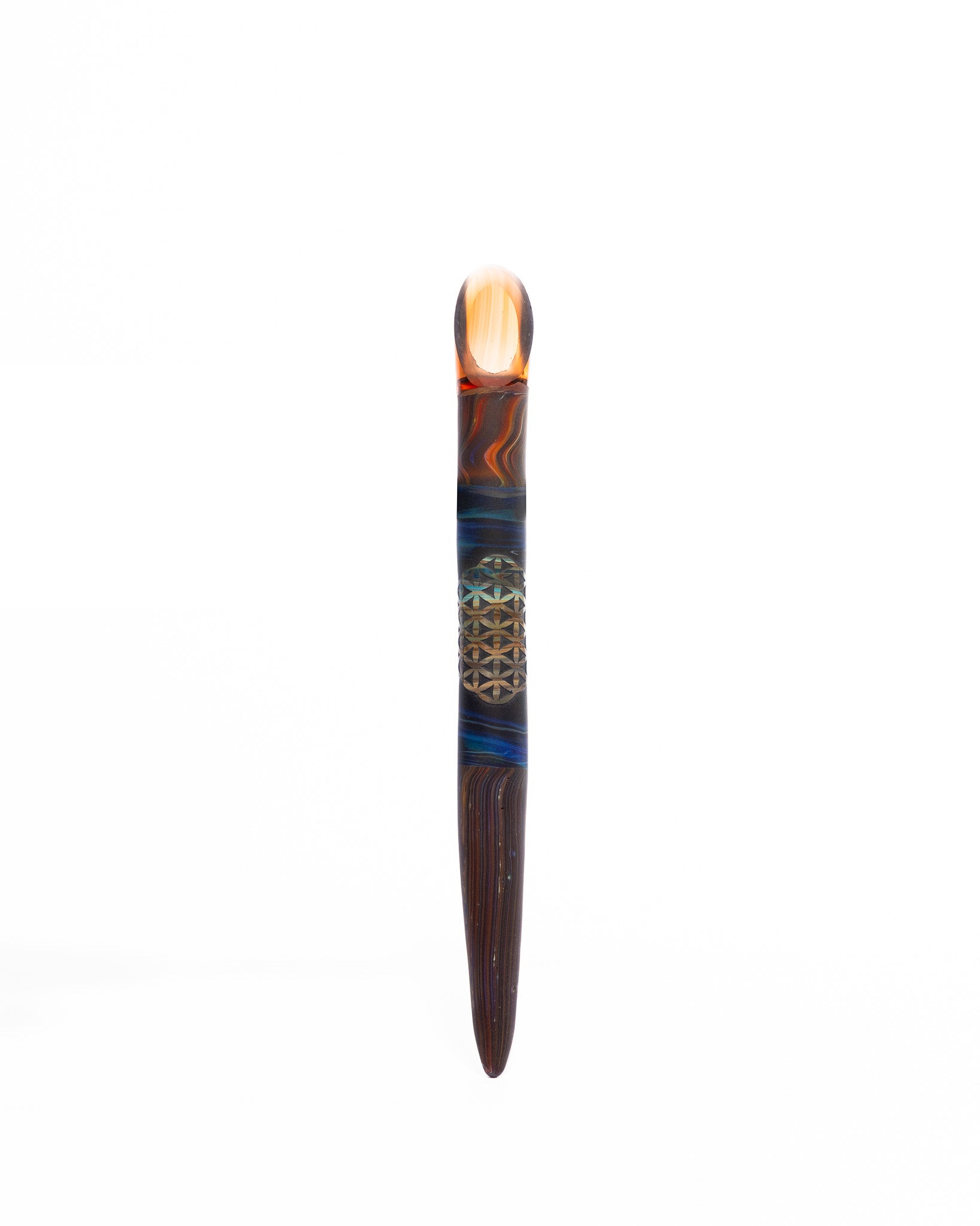 Dawg House Glass - Shovel Tool - Flower of Life