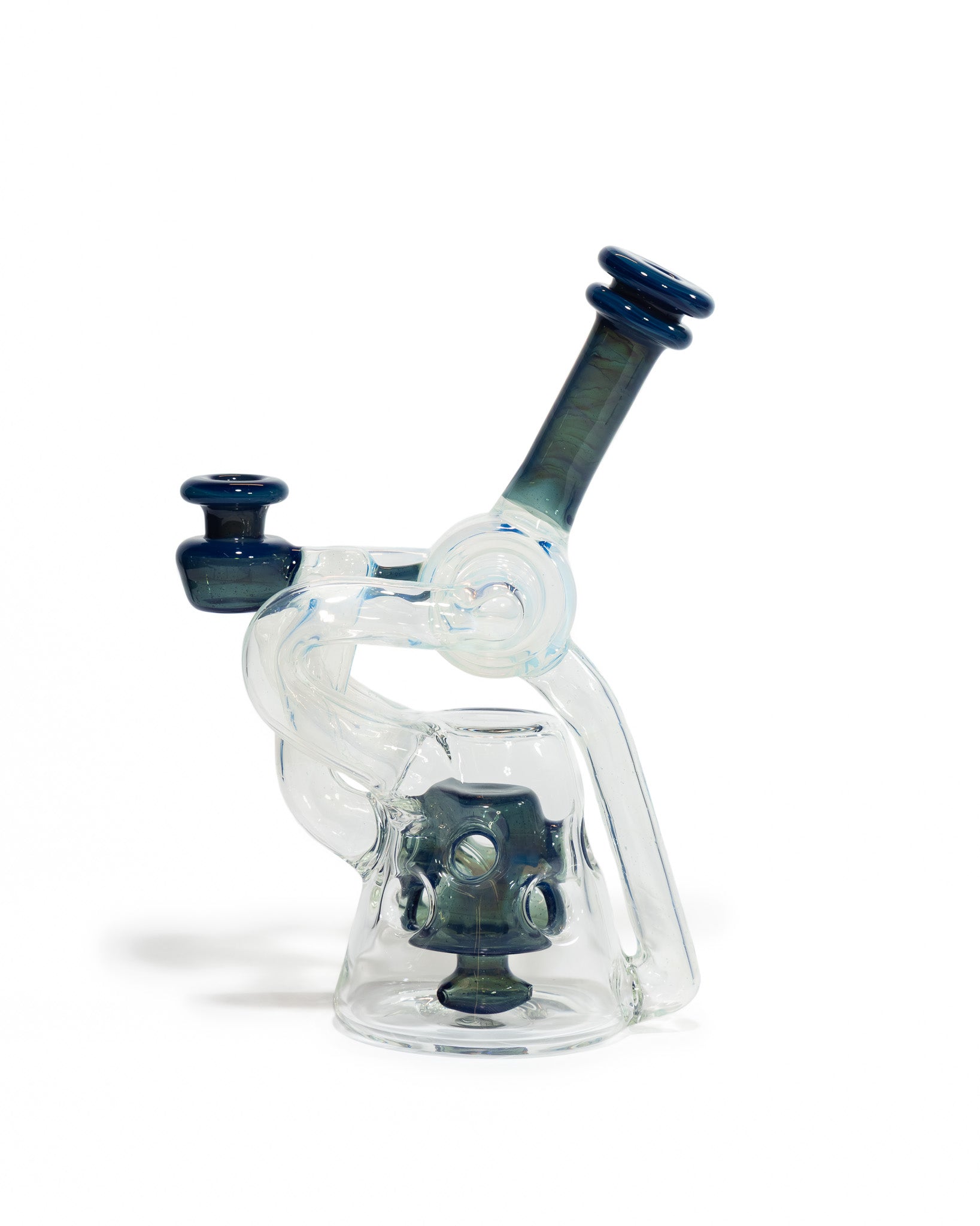 Red Tail Glass - V1 Terp Guzzler Recycler - Blue & Green