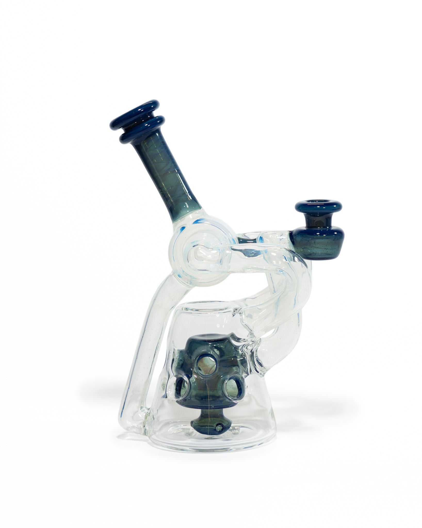 Red Tail Glass - V1 Terp Guzzler Recycler - Blue & Green
