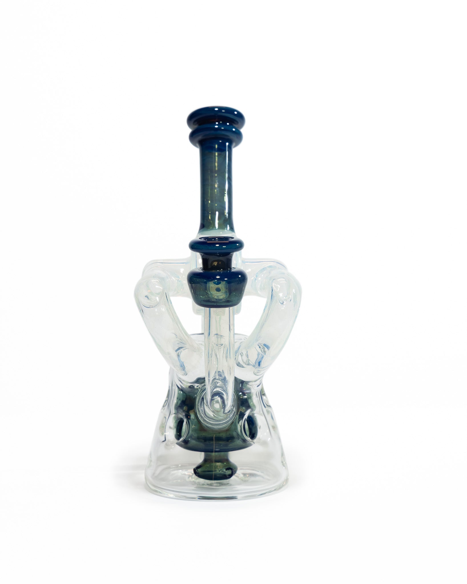 Red Tail Glass - V1 Terp Guzzler Recycler - Blue & Green