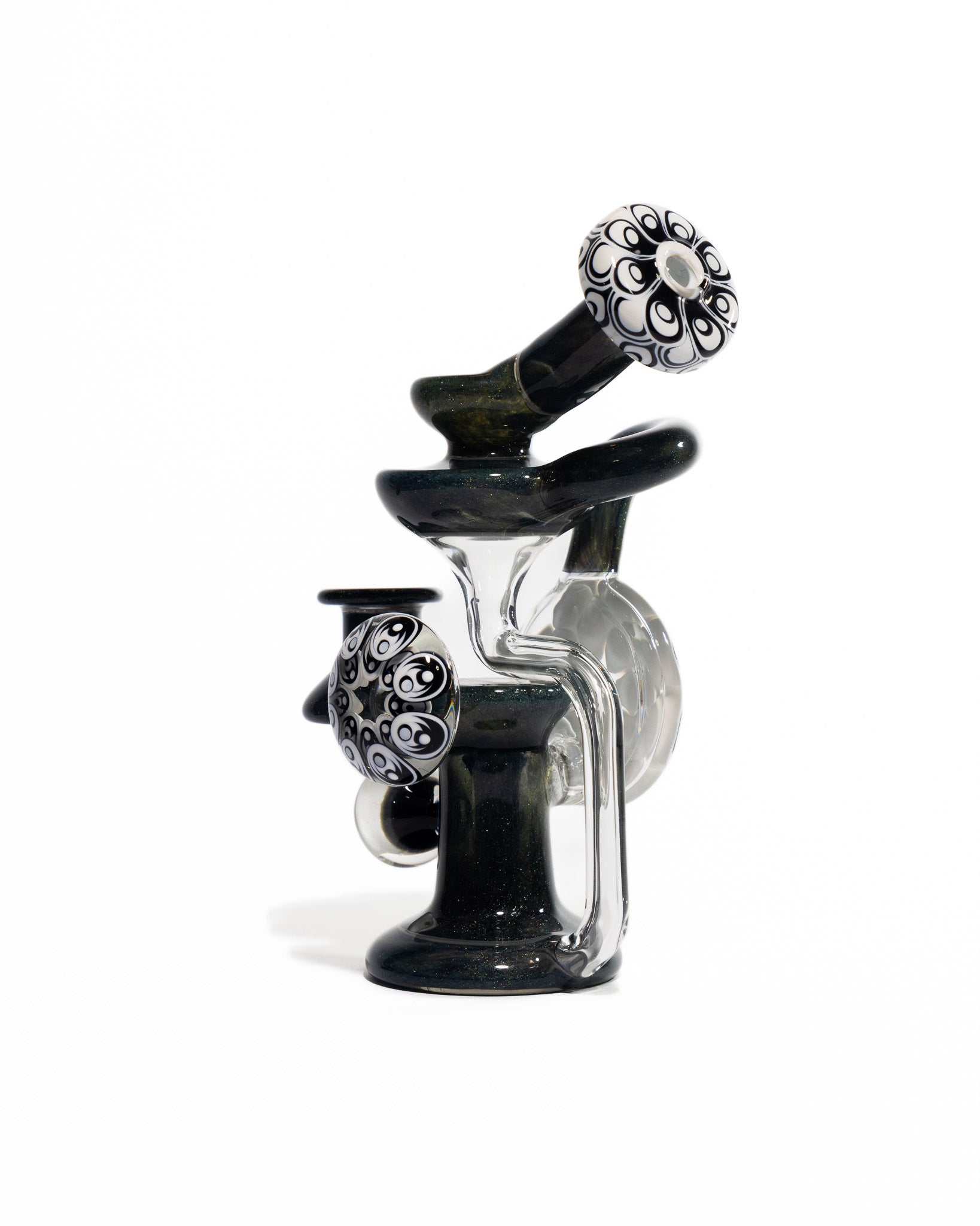 Robbie Lofland Glass x Padrick Newton - Sidecar Recycler - Black & White