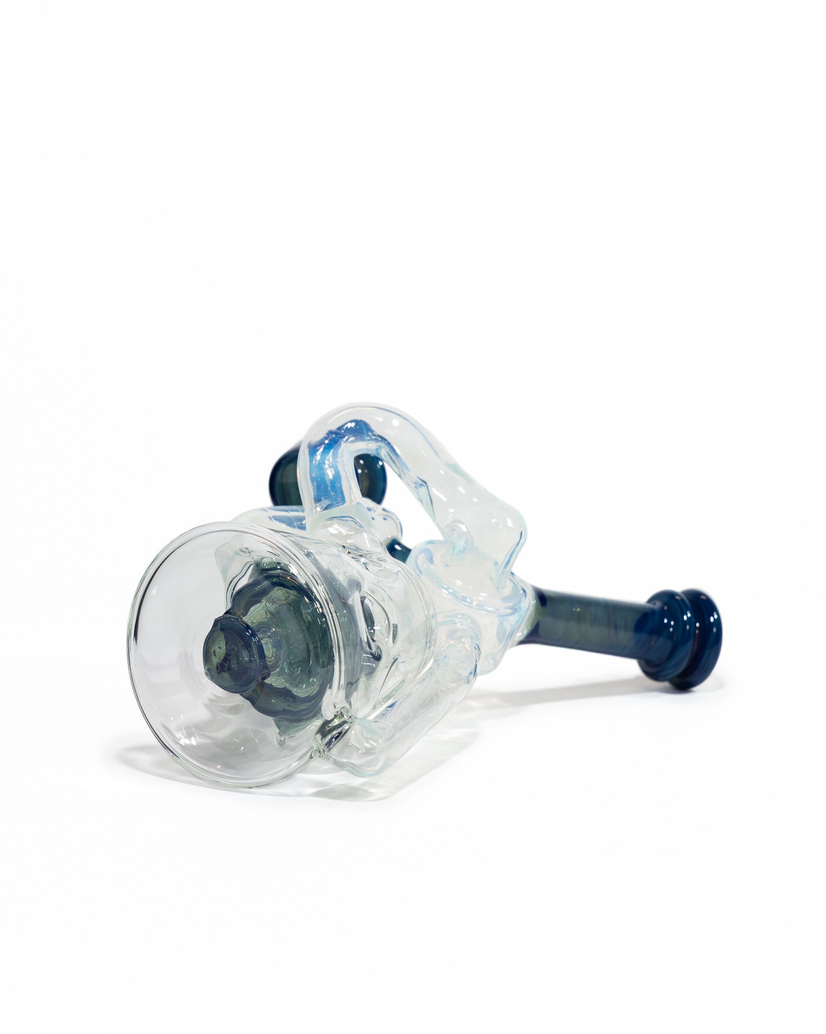 Red Tail Glass - V1 Terp Guzzler Recycler - Blue & Green