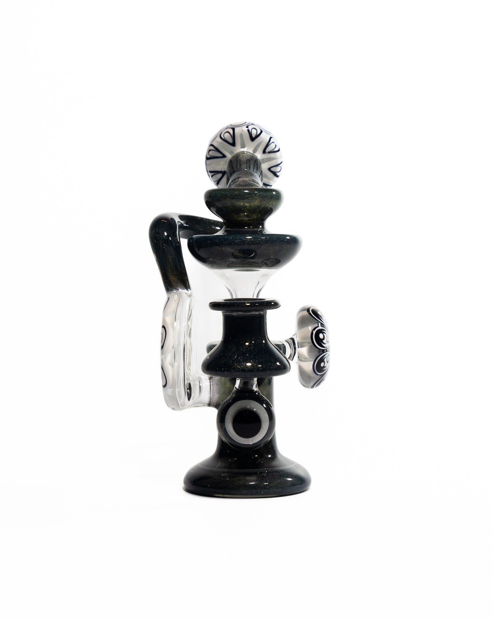 Robbie Lofland Glass x Padrick Newton - Sidecar Recycler - Black & White
