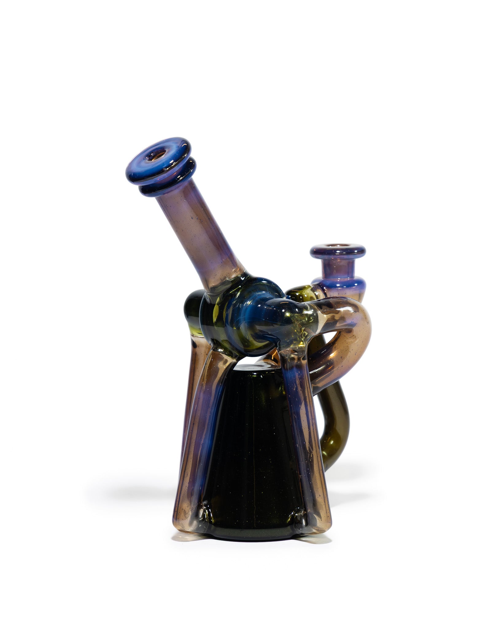 Red Tail Glass - V2 Terp Guzzler Recycler - Blue Slyme X Oil Spill