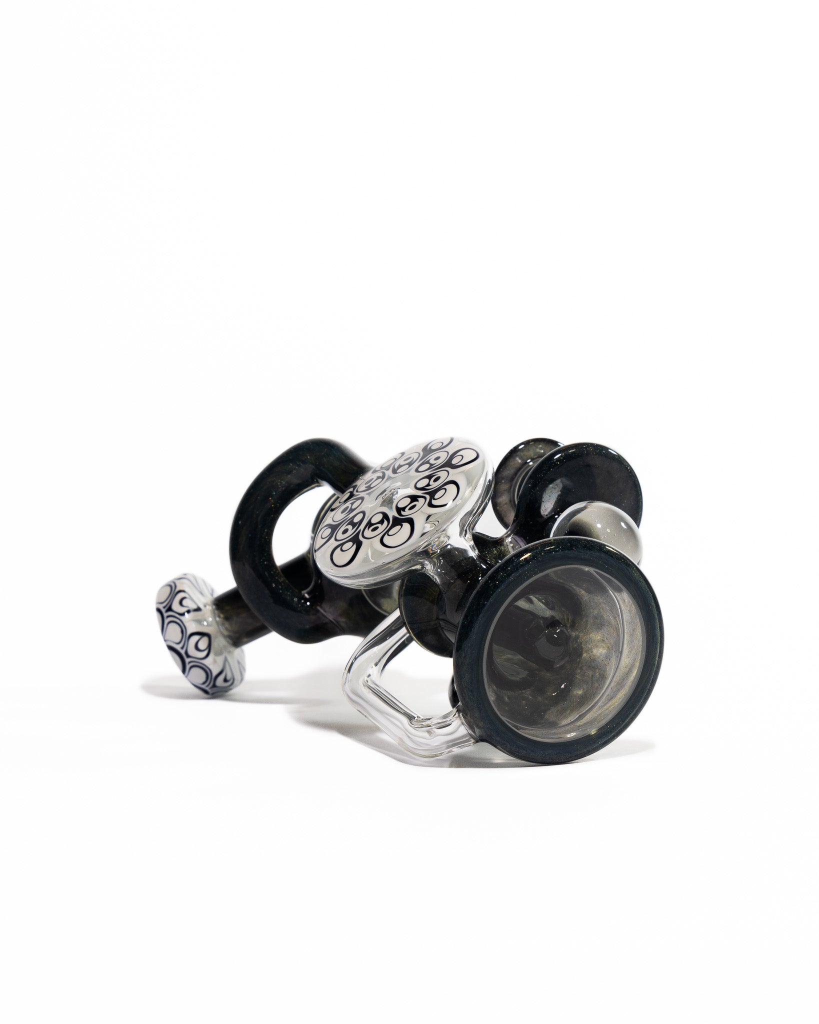 Robbie Lofland Glass x Padrick Newton - Sidecar Recycler - Black & White