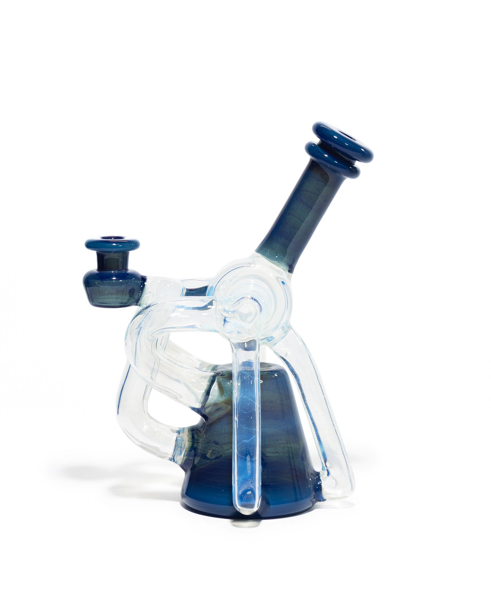 Red Tail Glass - V2 Terp Guzzler Recycler - Ghost & Blue Slyme