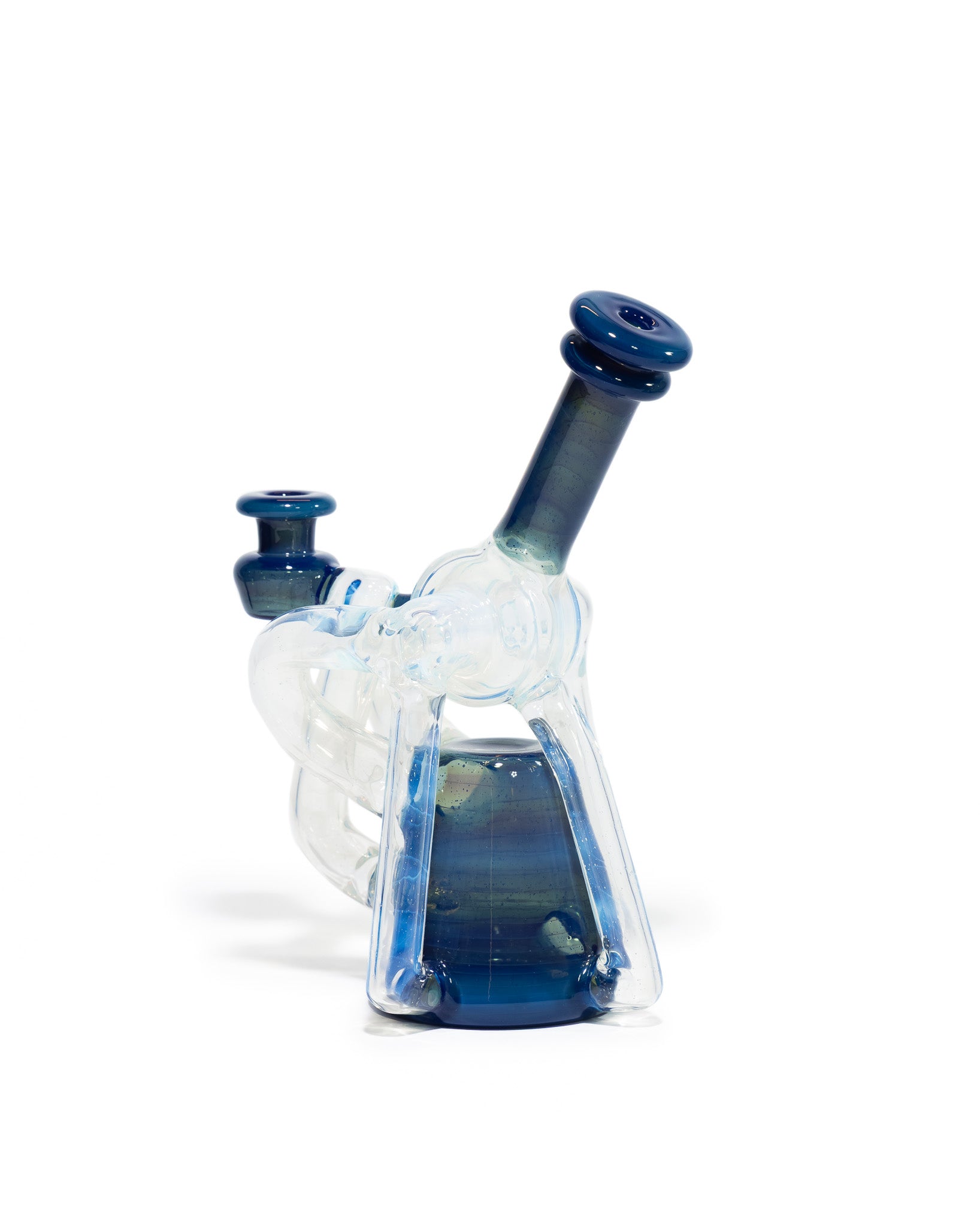 Red Tail Glass - V2 Terp Guzzler Recycler - Ghost & Blue Slyme