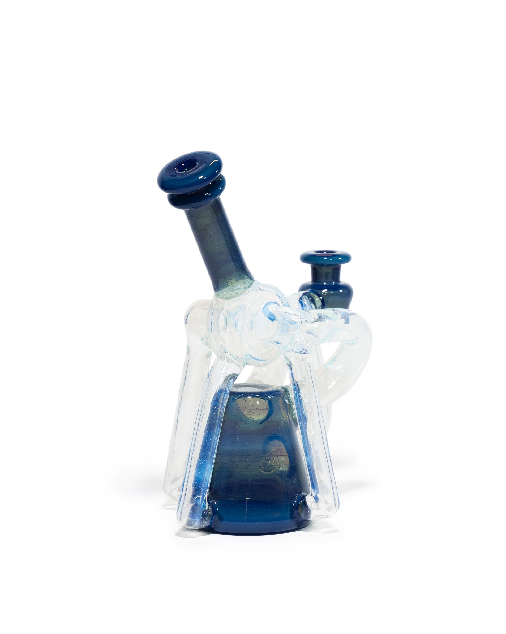 Red Tail Glass - V2 Terp Guzzler Recycler - Ghost & Blue Slyme