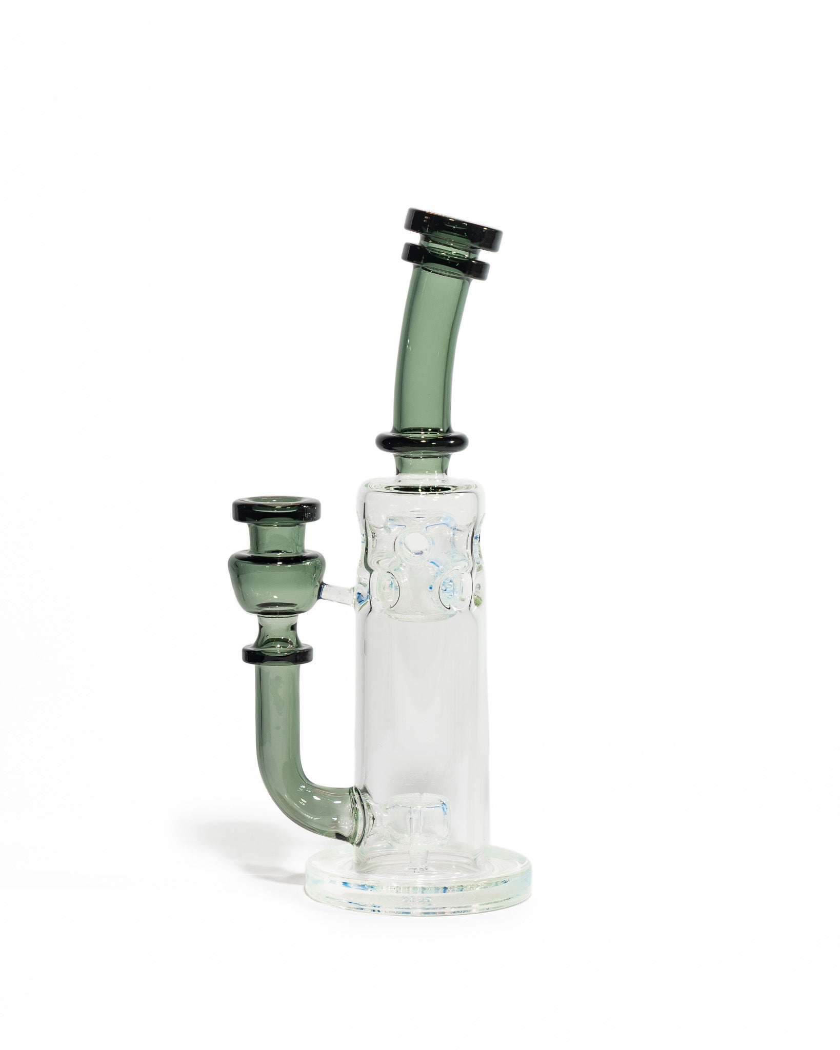 Red Tail Glass - Full Sized Straight Fab Jammer - Dark Clear & Ghost