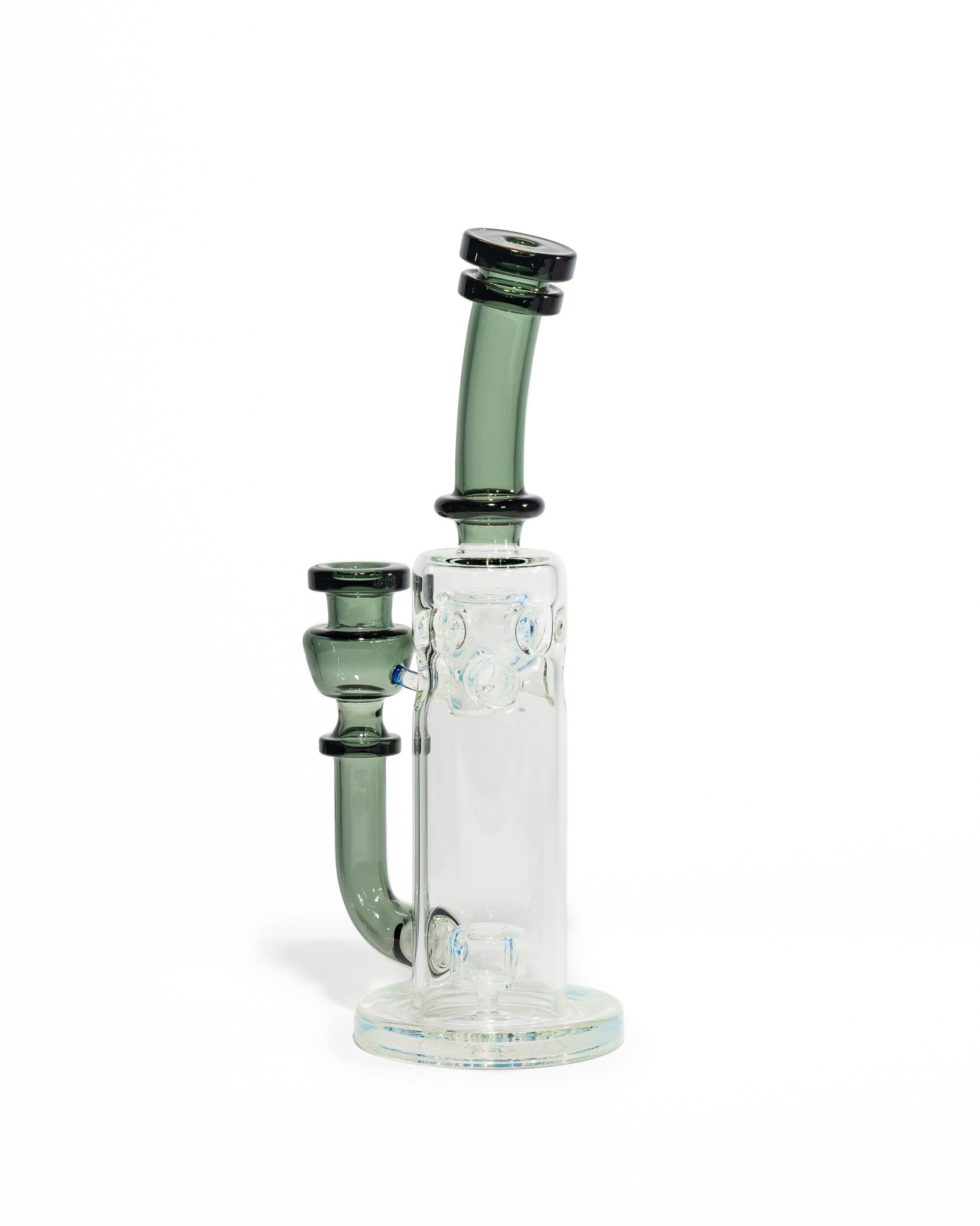 Red Tail Glass - Full Sized Straight Fab Jammer - Dark Clear & Ghost