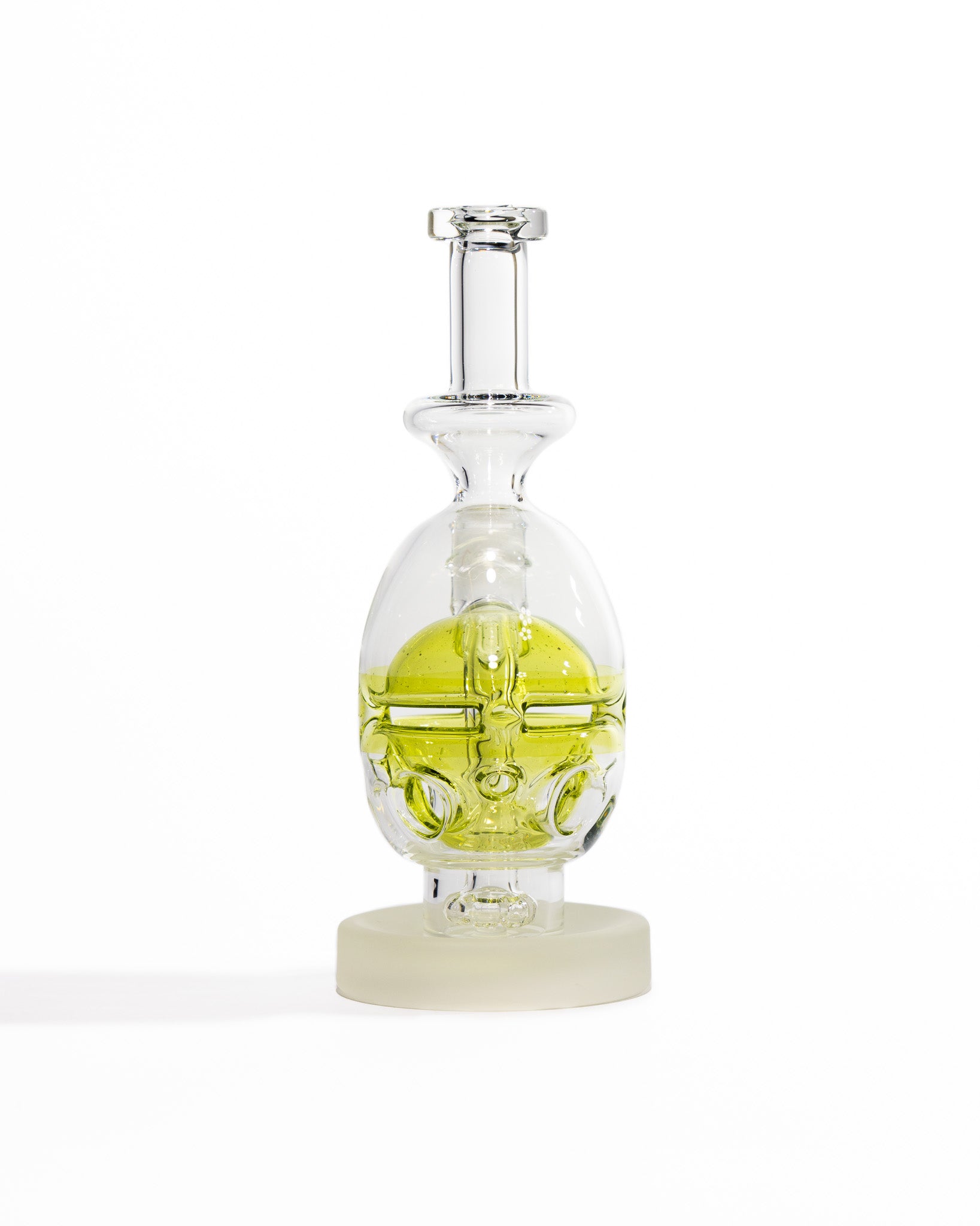 Miner Glass - Fab Egg - Yellow & Frosted Base (CFL)