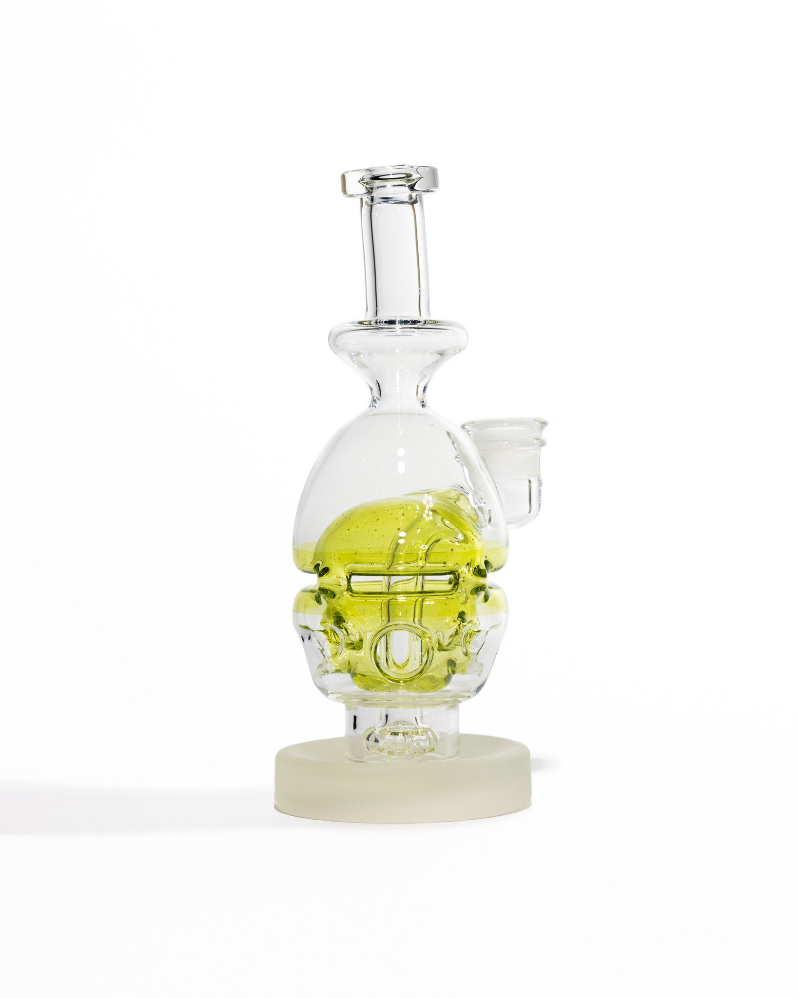 Miner Glass - Fab Egg - Yellow & Frosted Base (CFL)