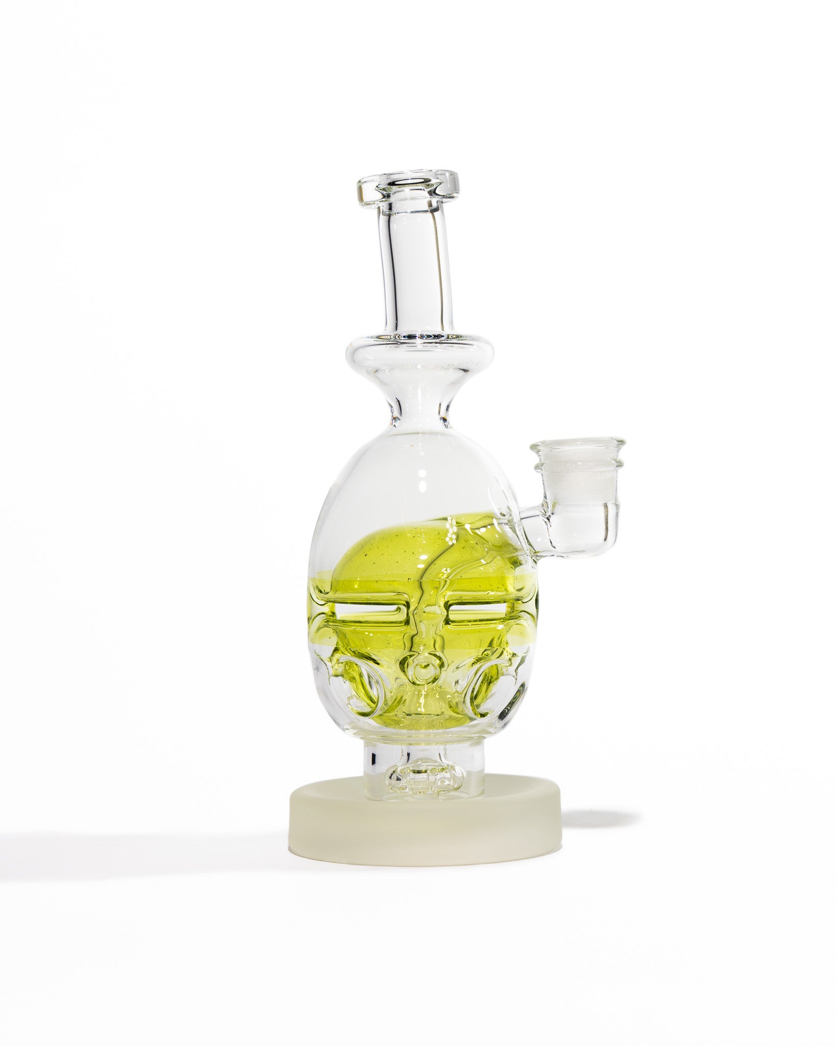 Miner Glass - Fab Egg - Yellow & Frosted Base (CFL)