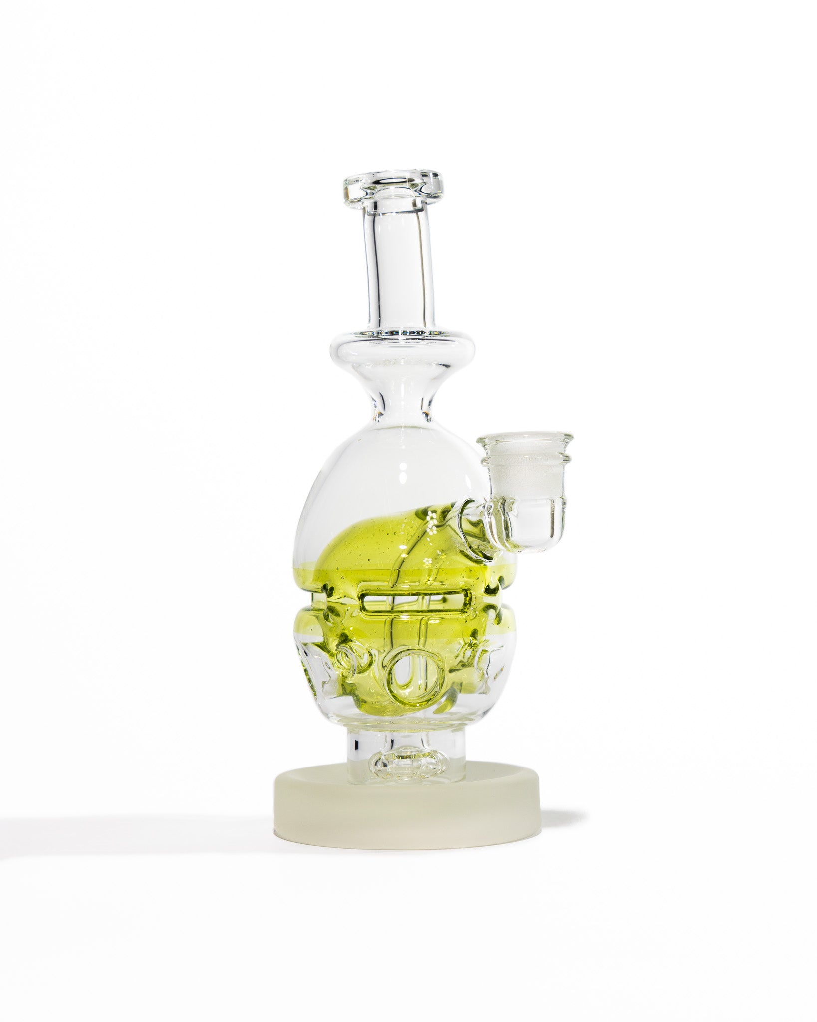 Miner Glass - Fab Egg - Yellow & Frosted Base (CFL)