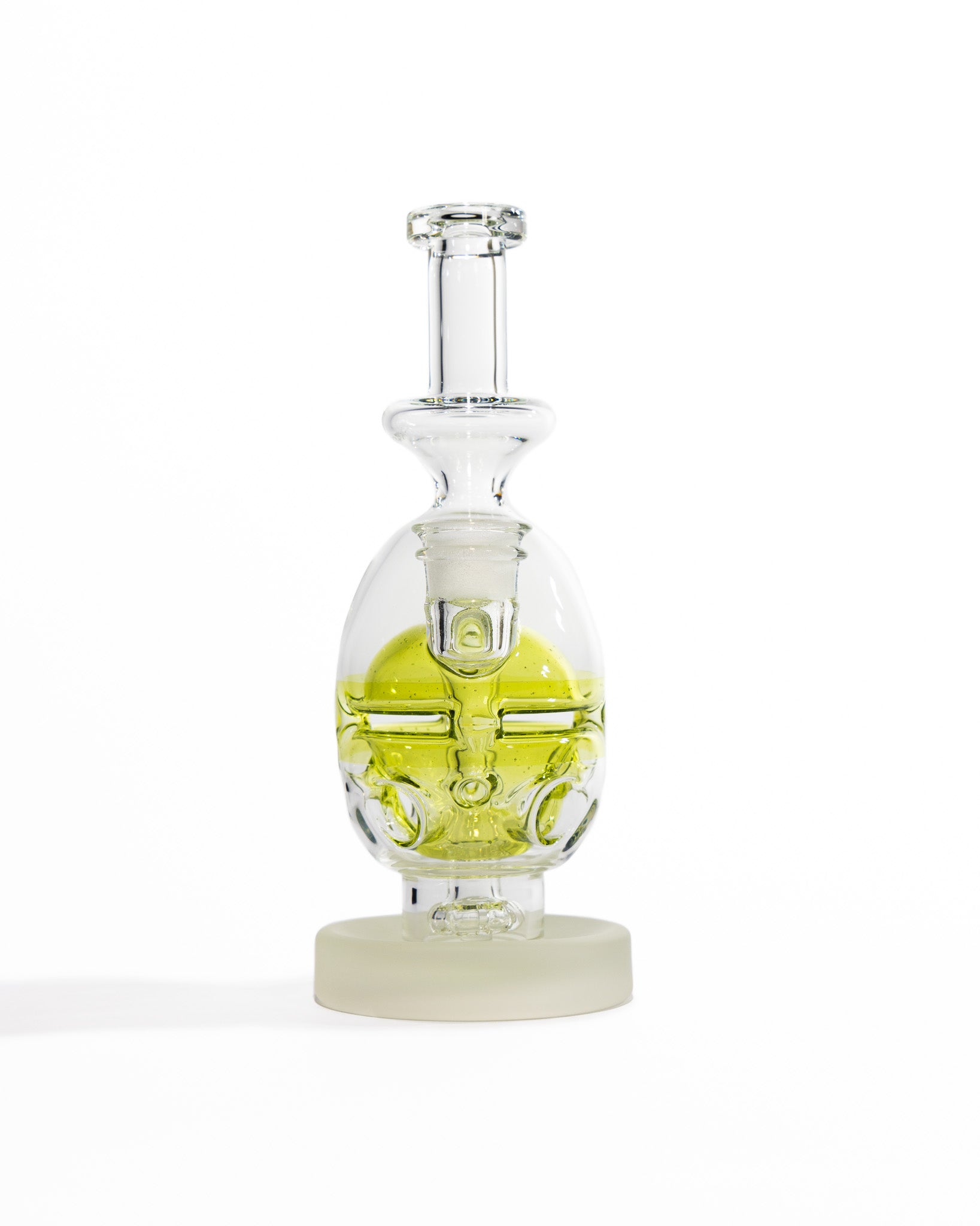 Miner Glass - Fab Egg - Yellow & Frosted Base (CFL)