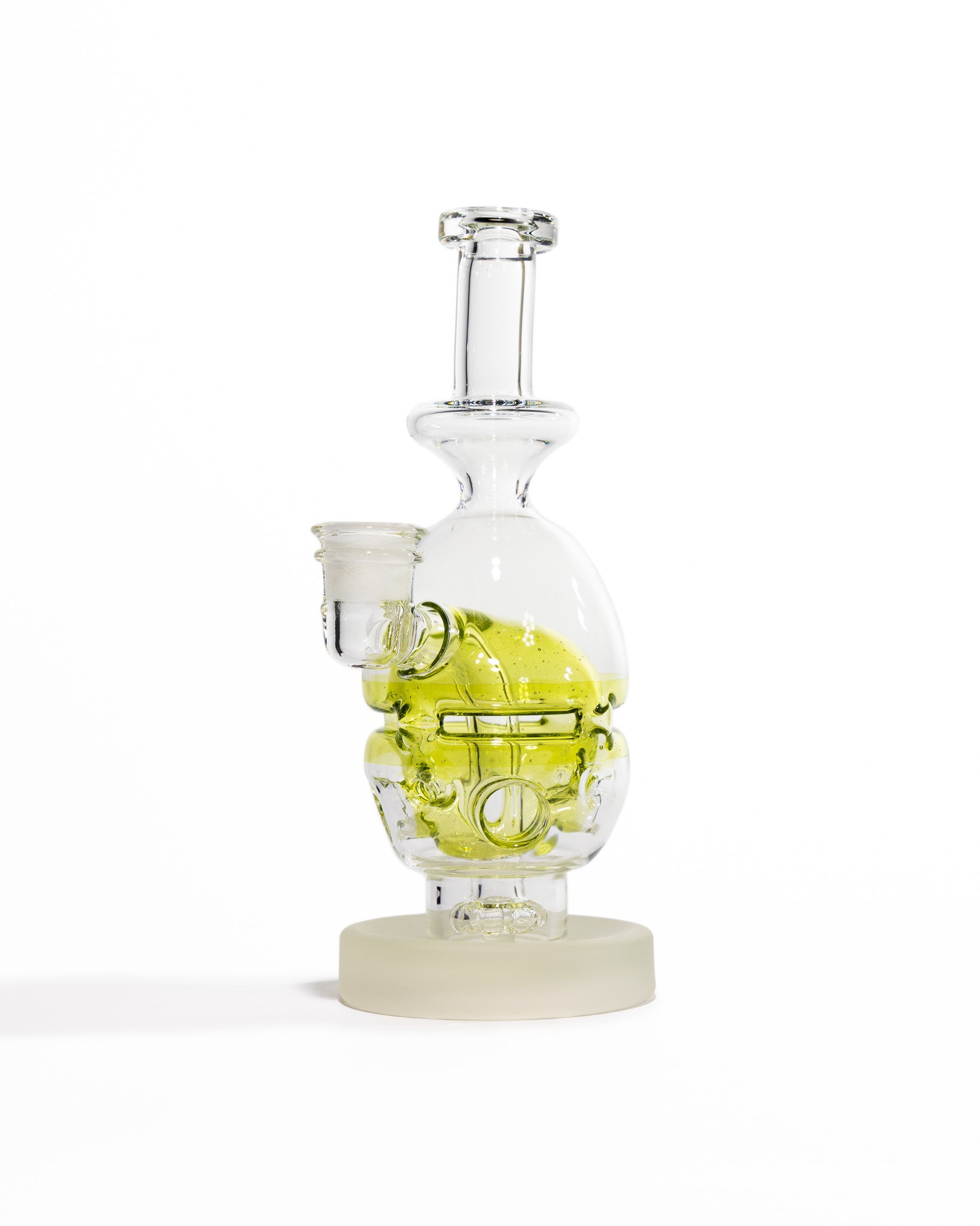 Miner Glass - Fab Egg - Yellow & Frosted Base (CFL)