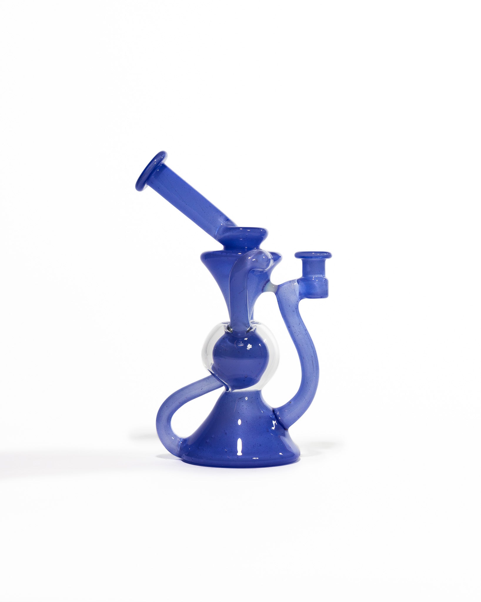 Blew Glass - Dual Uptake Recycler - Blue
