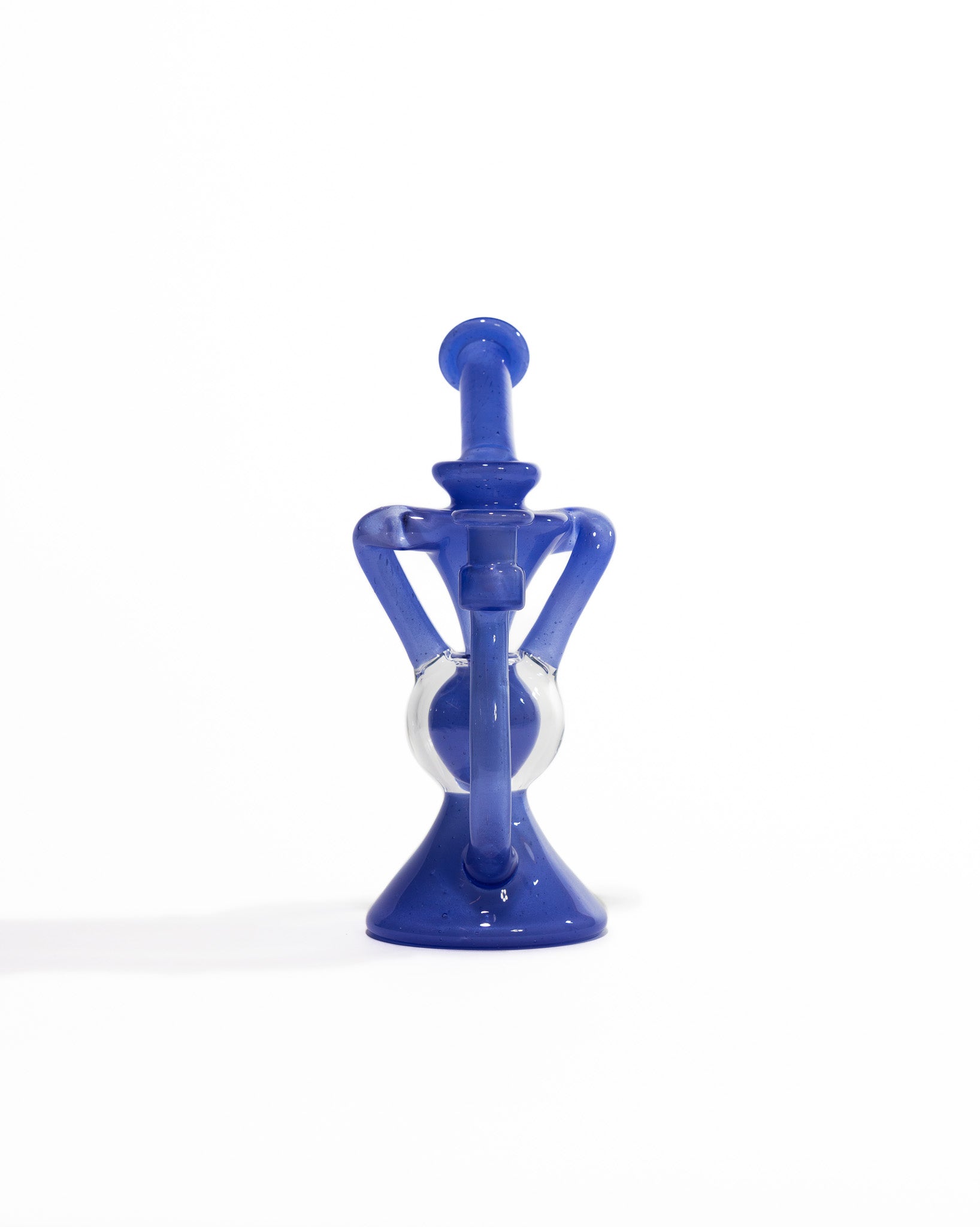 Blew Glass - Dual Uptake Recycler - Blue