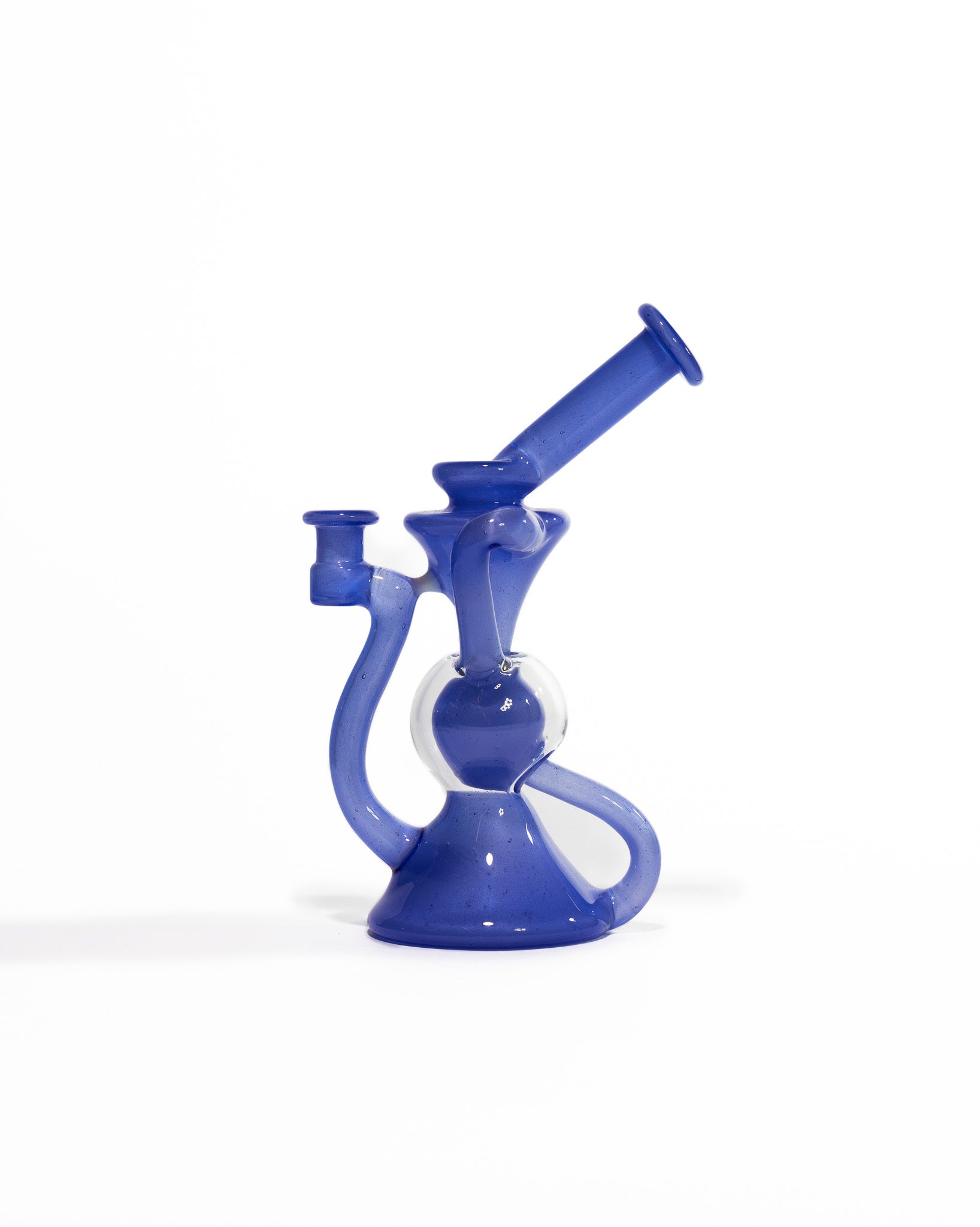 Blew Glass - Dual Uptake Recycler - Blue