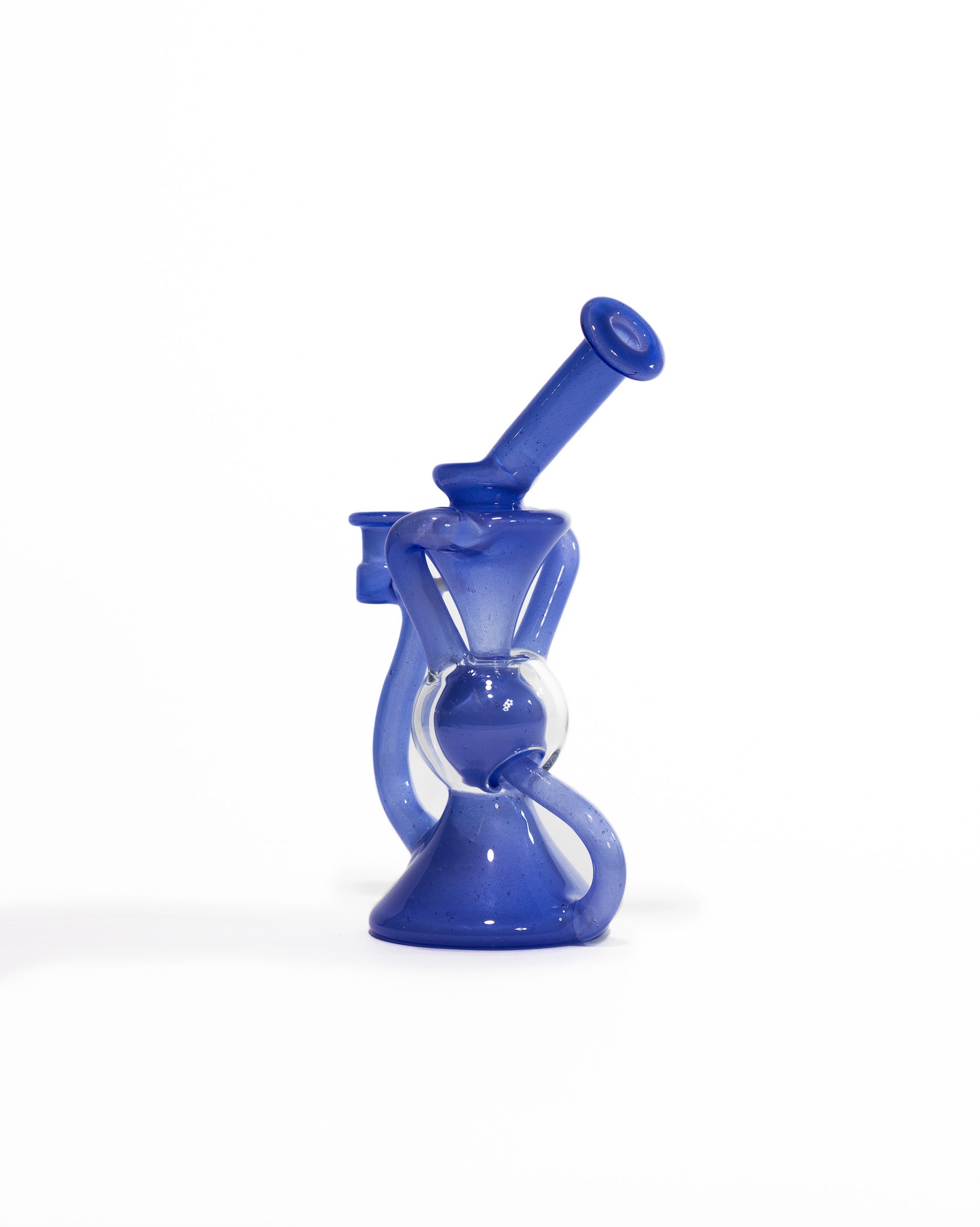 Blew Glass - Dual Uptake Recycler - Blue